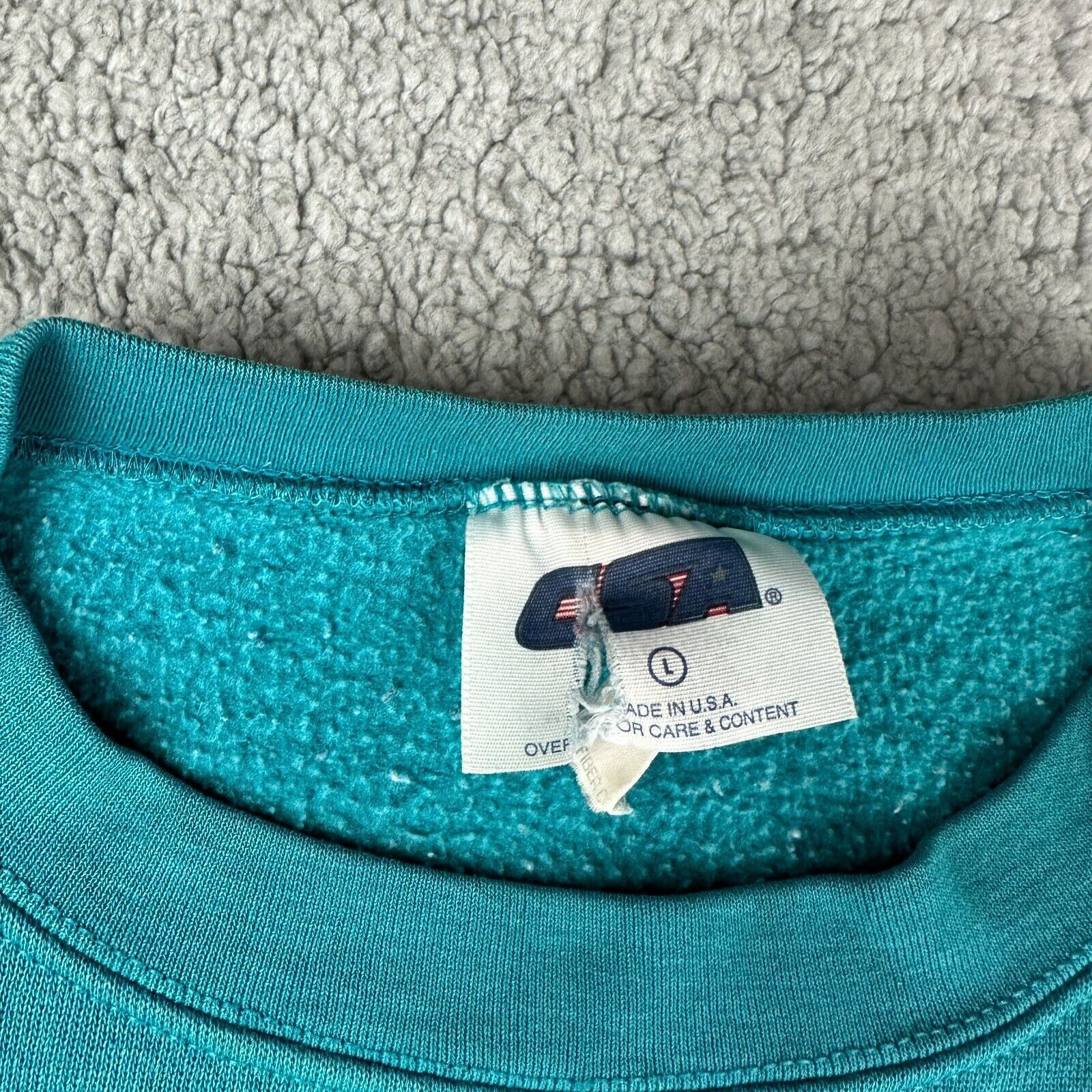 CSA Vintage CSA Blank Blue Sweater Sweatshirt Adult Men Size L Size US L / EU 52-54 / 3 - 3 Thumbnail