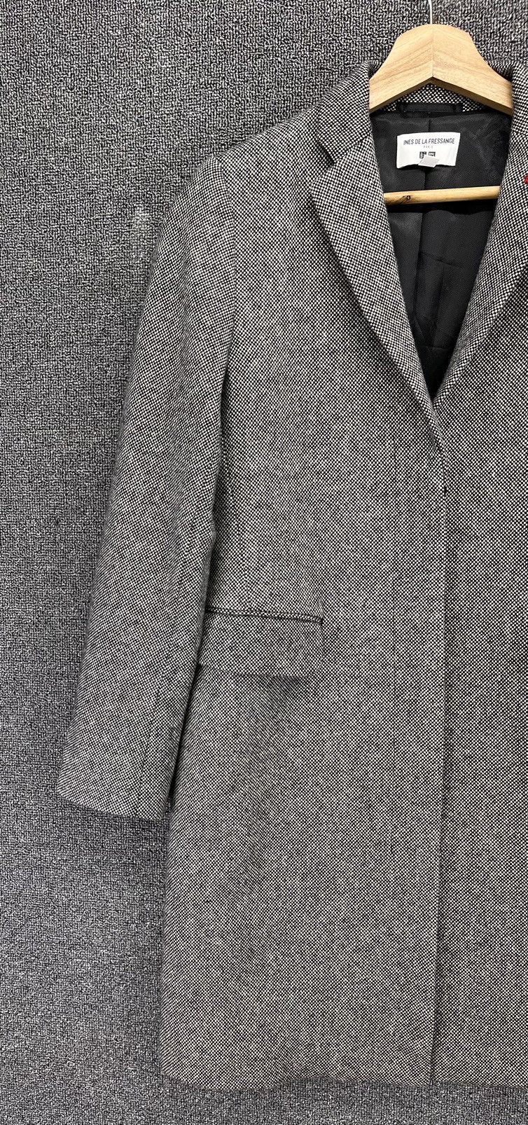 Japanese Brand Ins de La Fressange X Uniqlo Luxury Rare Wool Coat Jacket Size S / US 4 / IT 40 - 2 Thumbnail