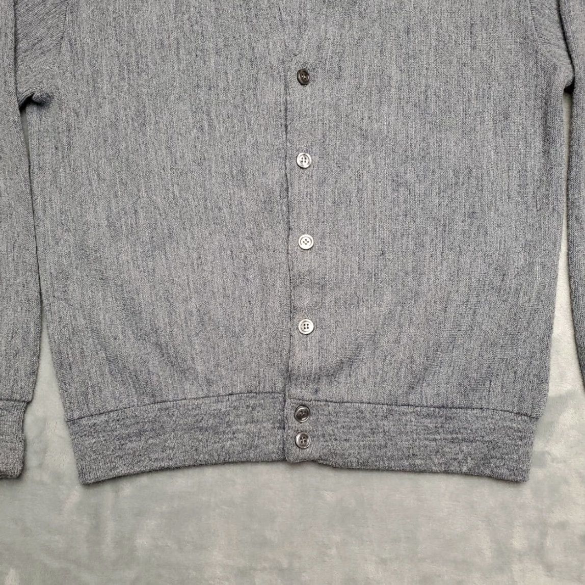 Vintage VINTAGE Knights Bridge Sweater Cardigan Mens M Blue 70s USA Knit V-Neck Button Long Sleeve Solid Pattern Adults Mens Size US M / EU 48-50 / 2 - 2 Thumbnail