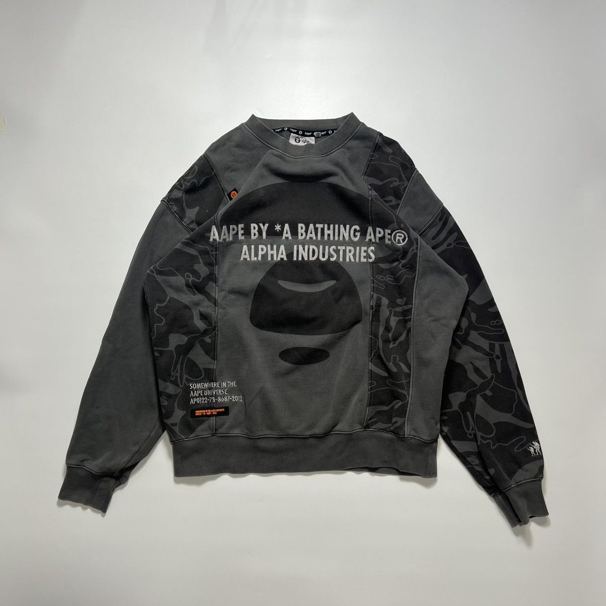 Aape Aape x Alpha Industries Washed Sweatshirt FF22 Size US M / EU 48-50 / 2 - 1 Thumbnail