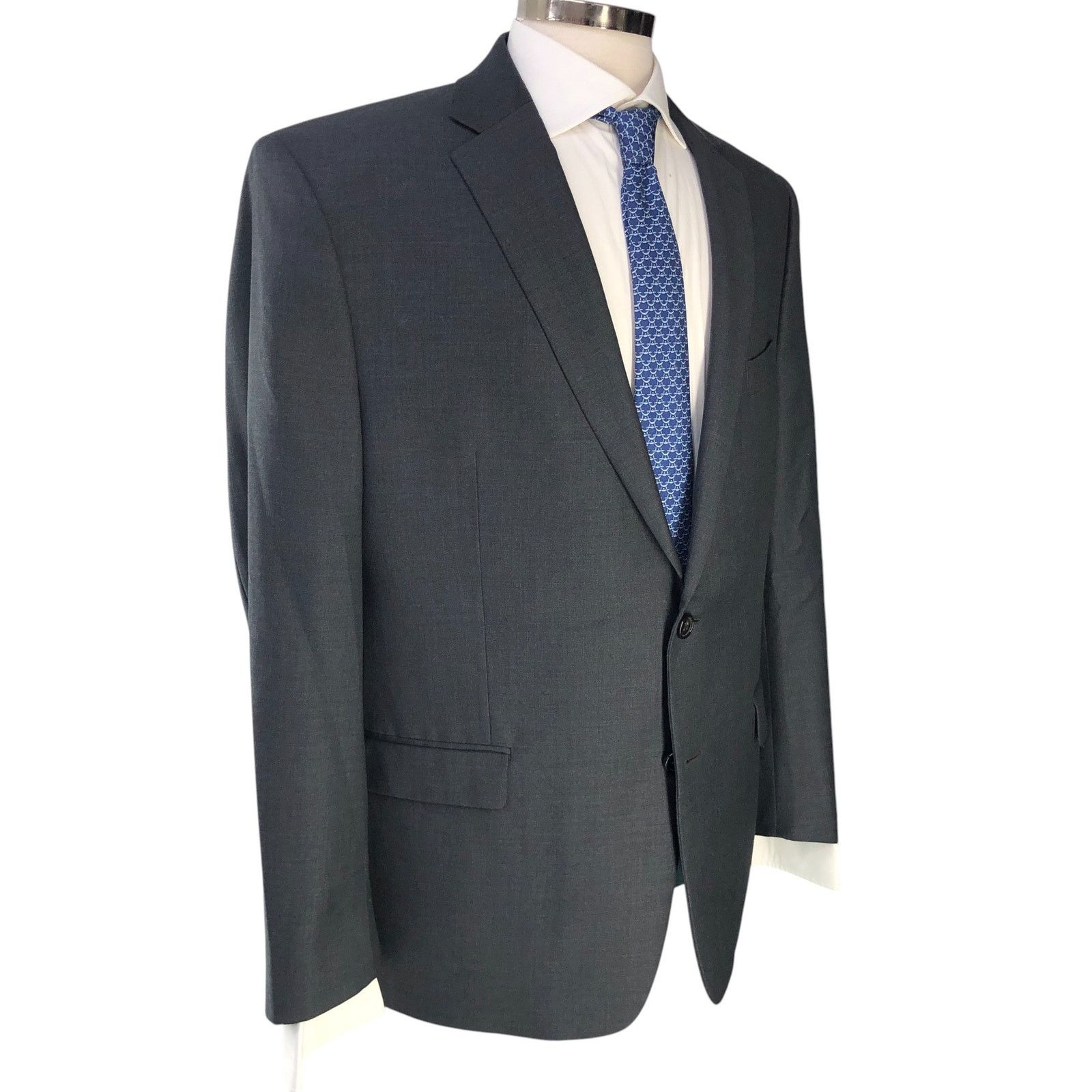 Lauren Ralph Lauren Ralph Lauren LRL Size 44R Sport Coat Charcoal Gray Stretch Size 44R - 12 Thumbnail