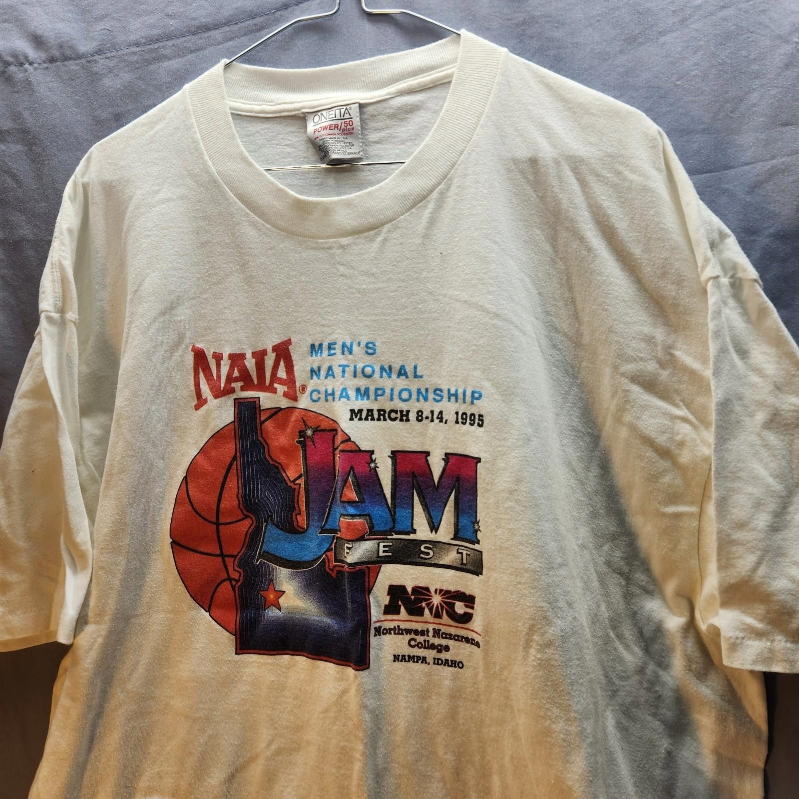 Designer Vintage 1995 NAIA Championship Tshirt Single Stitch Size 2XL Size US XXL / EU 58 / 5 - 2 Thumbnail