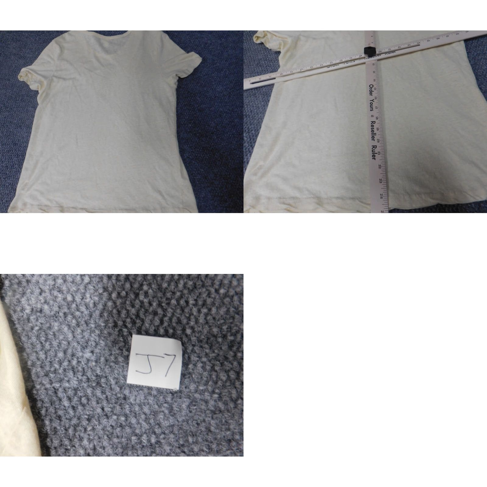 DKNY DKNY Womens Blouse L Yellow Cap Sleeve Crew Neck Pullover Short Sleeve Solid Ruffle Casual Regular Women Clothing Size L / US 10 / IT 46 - 8 Thumbnail
