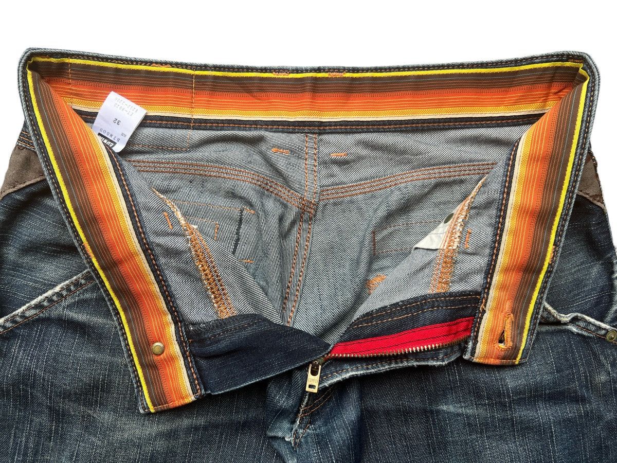 Vintage Edwin Distressed Rusty Straight Denim Jeans 33x33