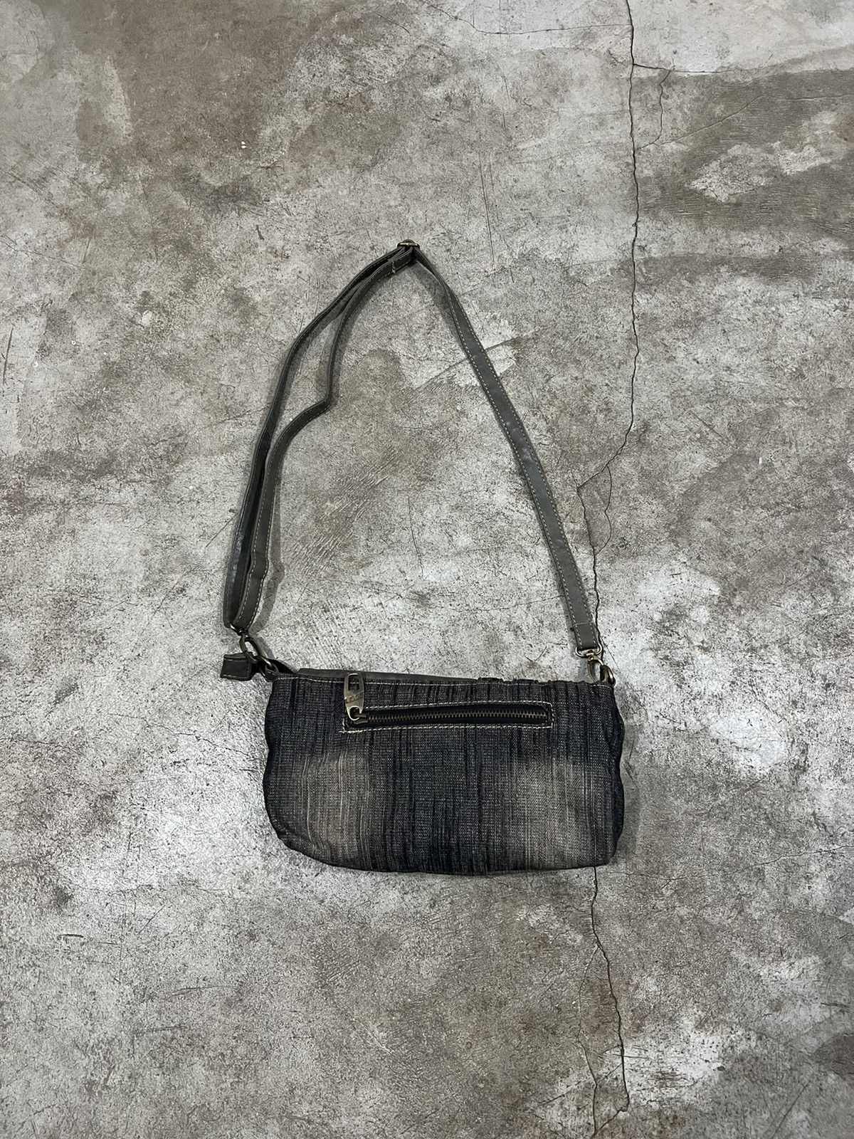 Designer × Miss Sixty × Vintage Miss Sixty Denim Leather Y2K Sling Bag Size ONE SIZE - 3 Thumbnail
