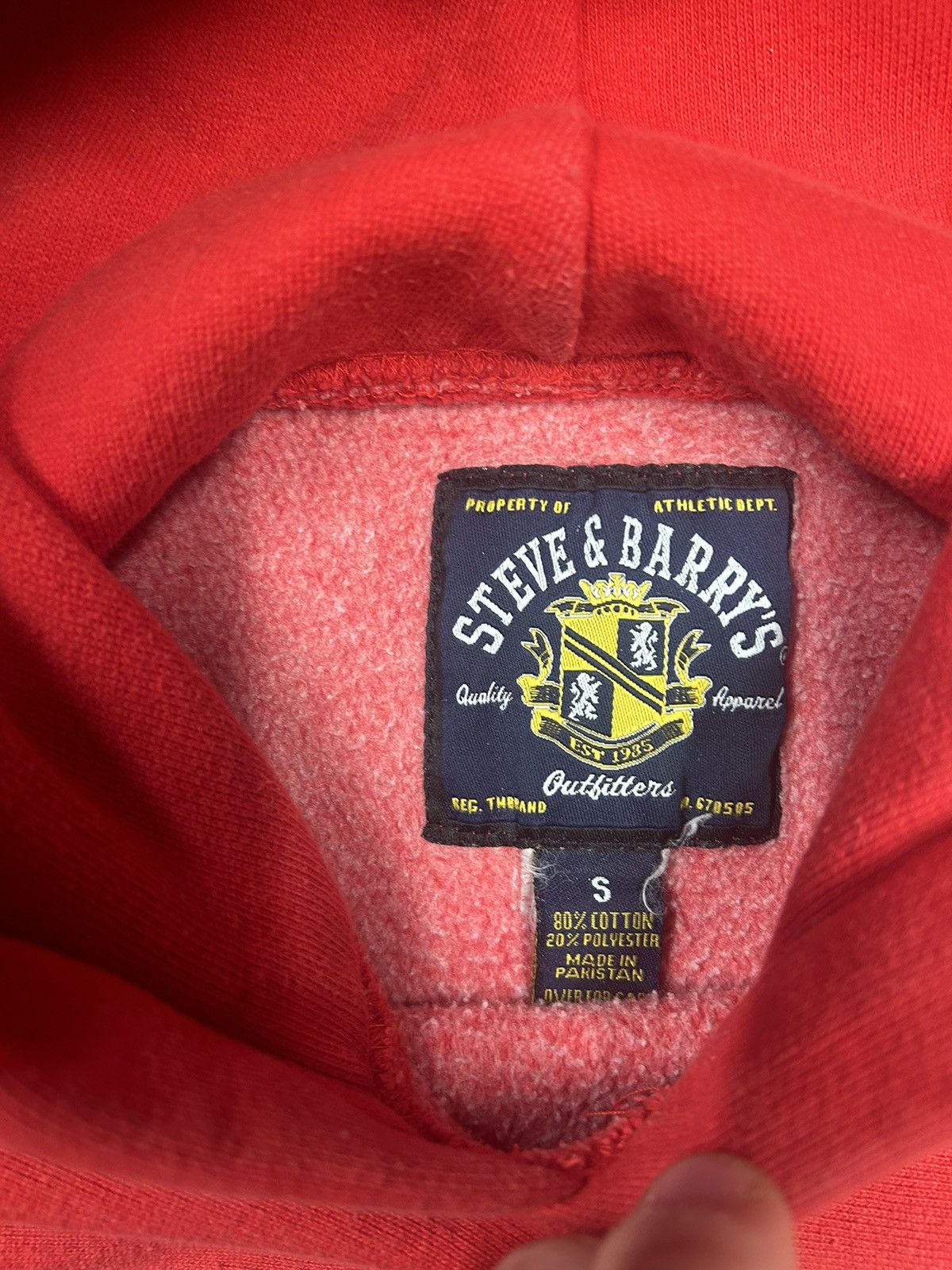 Vintage Crazy Vintage 90s Essential Red Wisconsin University Hoodie Size US S / EU 44-46 / 1 - 3 Thumbnail
