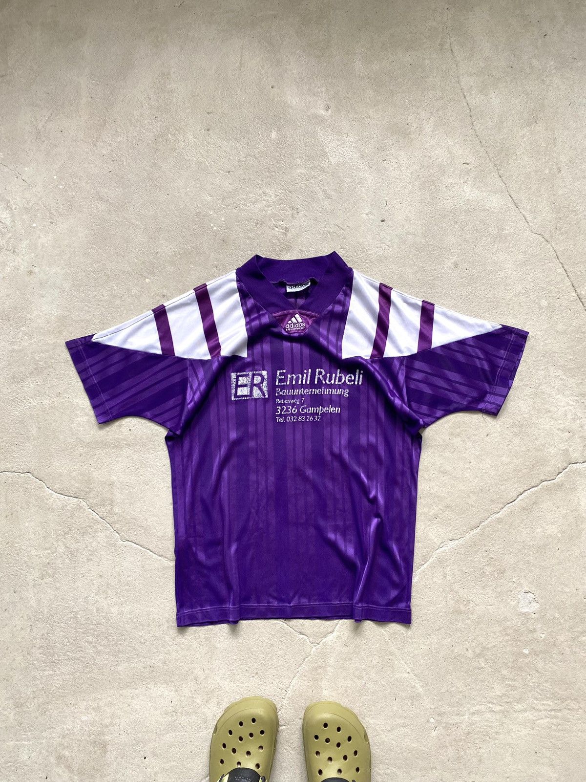Adidas Rare! Vintage 80-90’s Adidas Soccer Jersey T Shirt Size US M / EU 48-50 / 2 - 2 Thumbnail