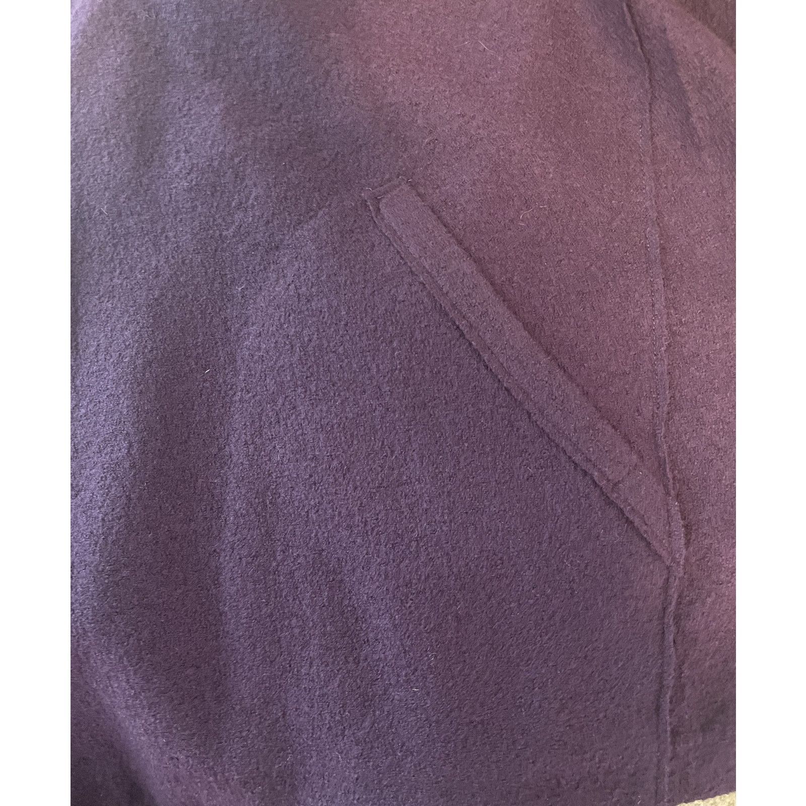 Eileen Fisher Eileen Fisher Plum Boiled Wool Kimono Jacket L NWT $348 Size L / US 10 / IT 46 - 4 Thumbnail