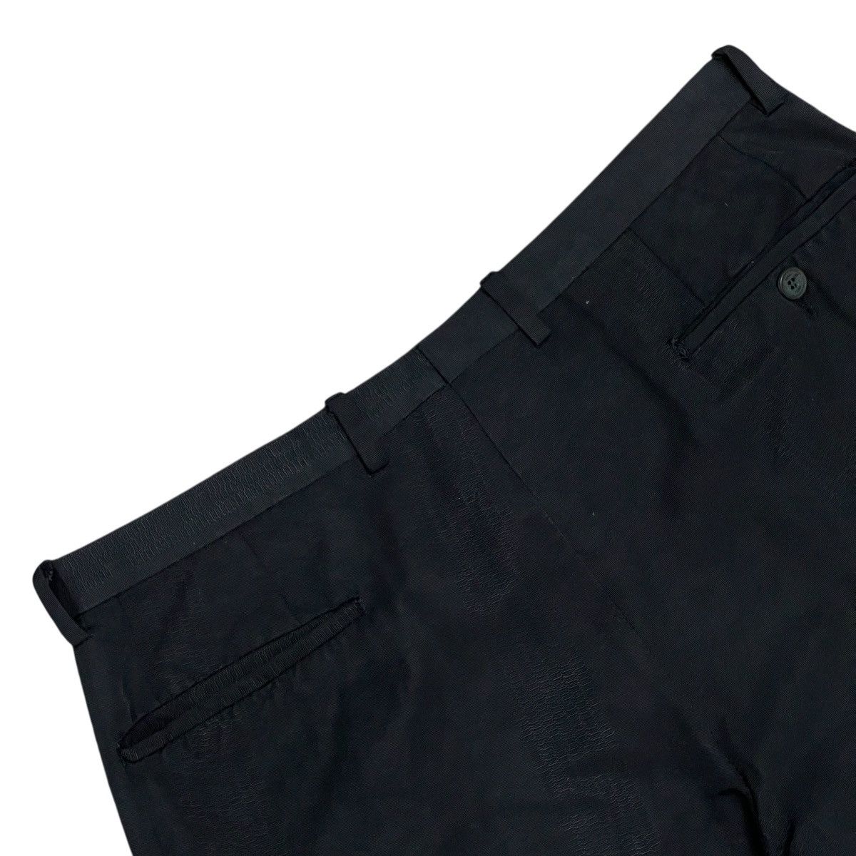 Gucci Vintage Gucci Black Flat Front Straight Leg Casual Pants Size US 31 - 15 Thumbnail