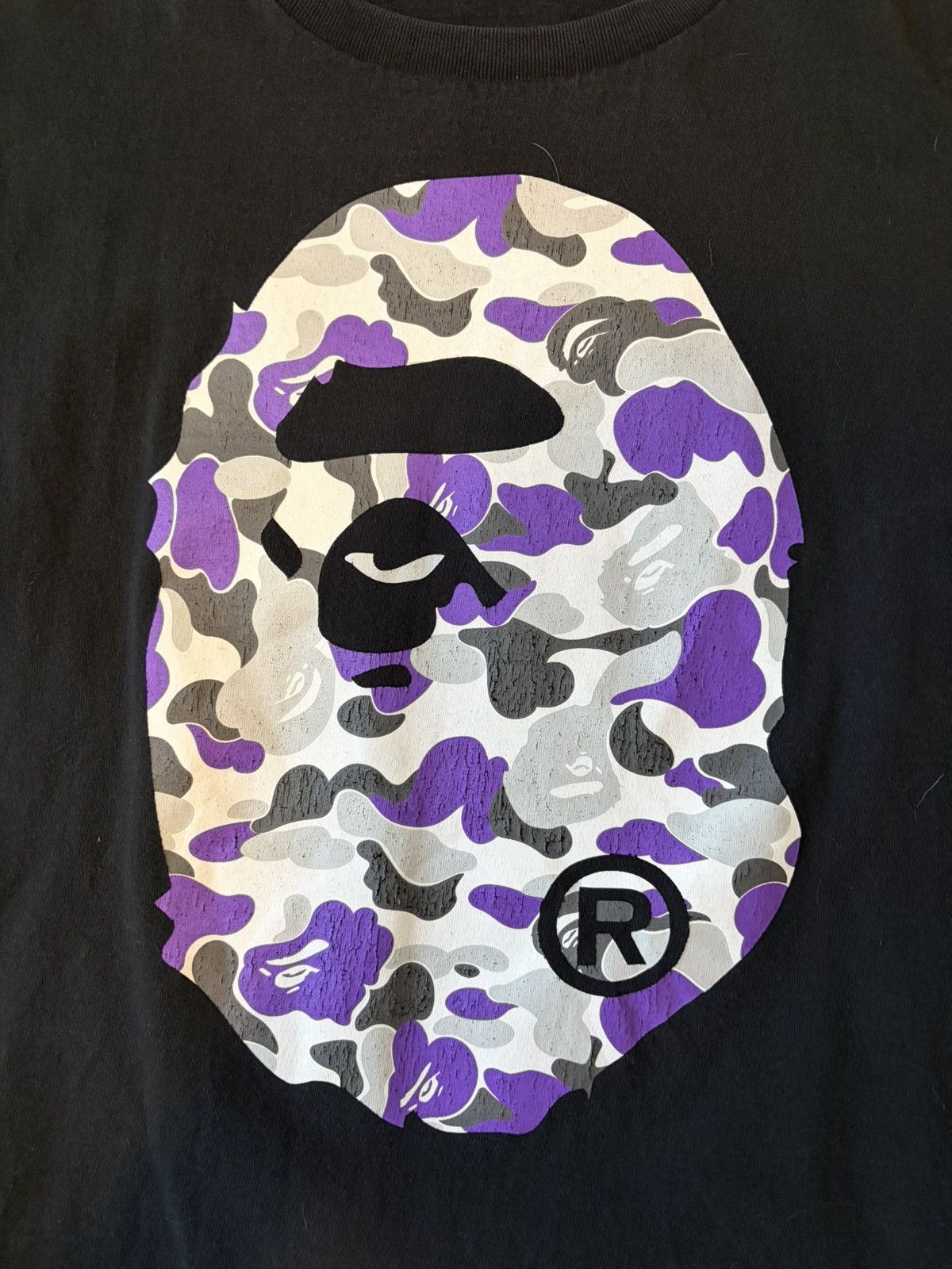 Bape Purple Camo Ape head tshirt Size US L / EU 52-54 / 3 - 2 Thumbnail