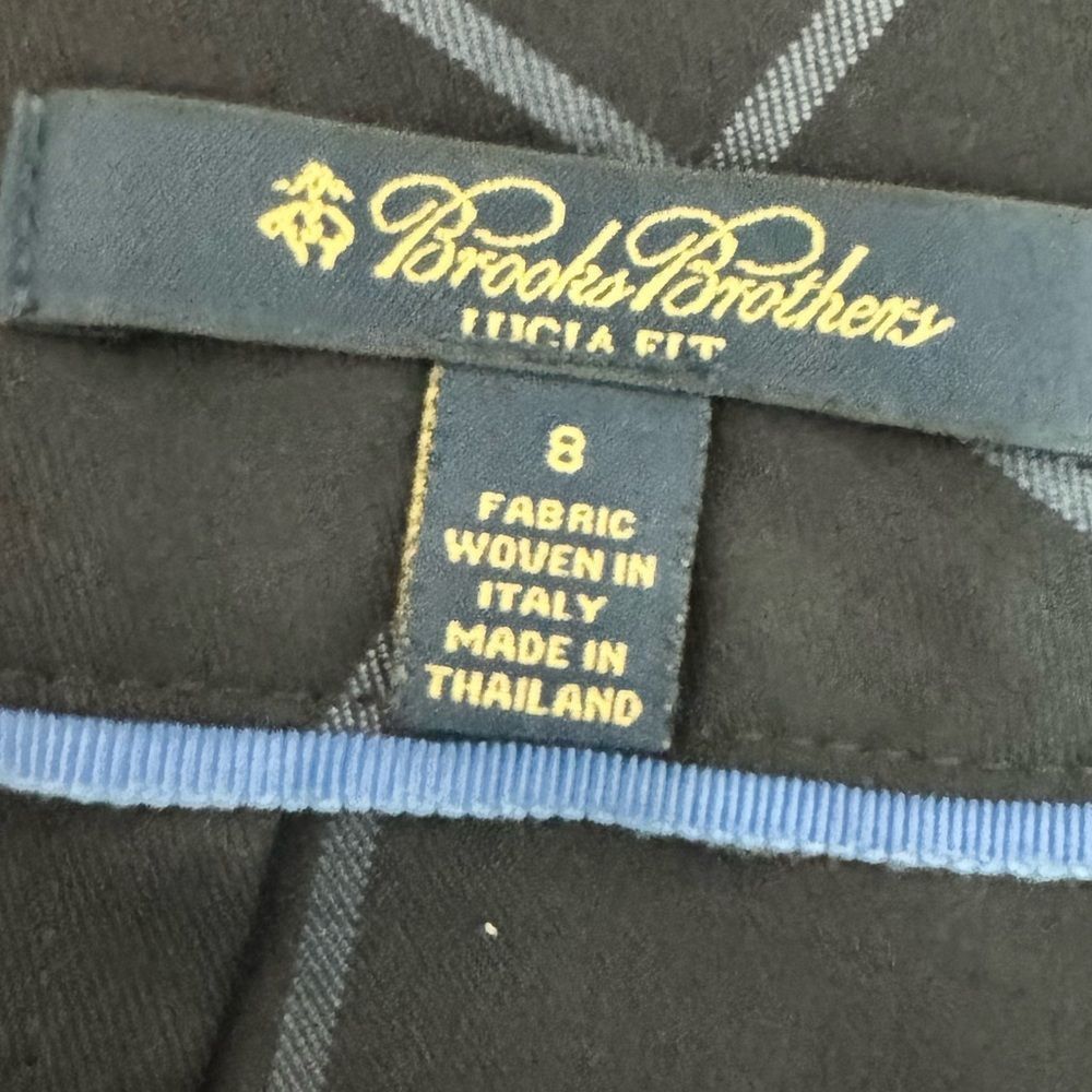 Brooks Brothers Brooks Brothers Black & Blue Check Wool Trousers Women’s Siz Size 30" / US 8 / IT 44 - 4 Thumbnail
