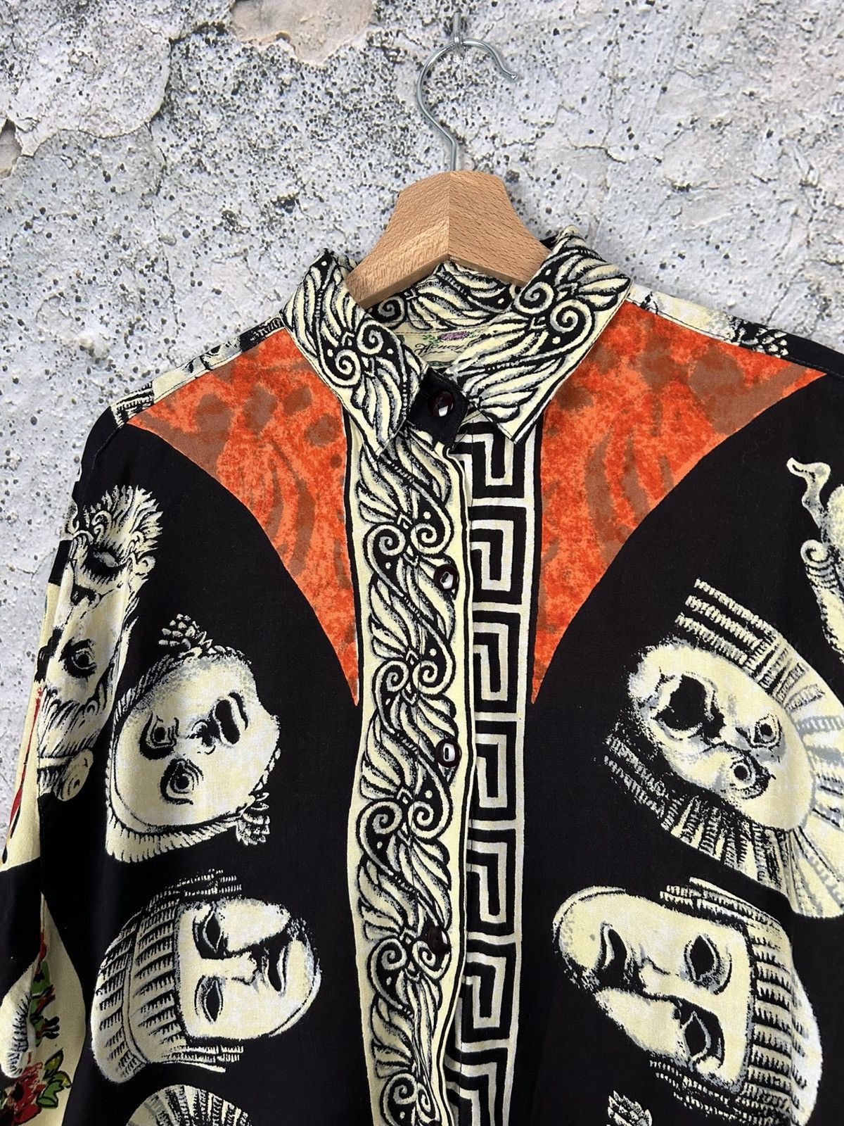 Designer Vintage Avantgarde Mask Alternative Shirt 90s Grunge Punk Size US L / EU 52-54 / 3 - 3 Thumbnail