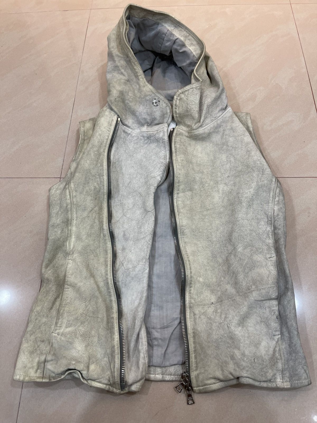 Isamu Katayama Backlash ISAMU KATAYAMA BACKLASH Vest Hoodie Leather Size US M / EU 48-50 / 2 - 19 Thumbnail