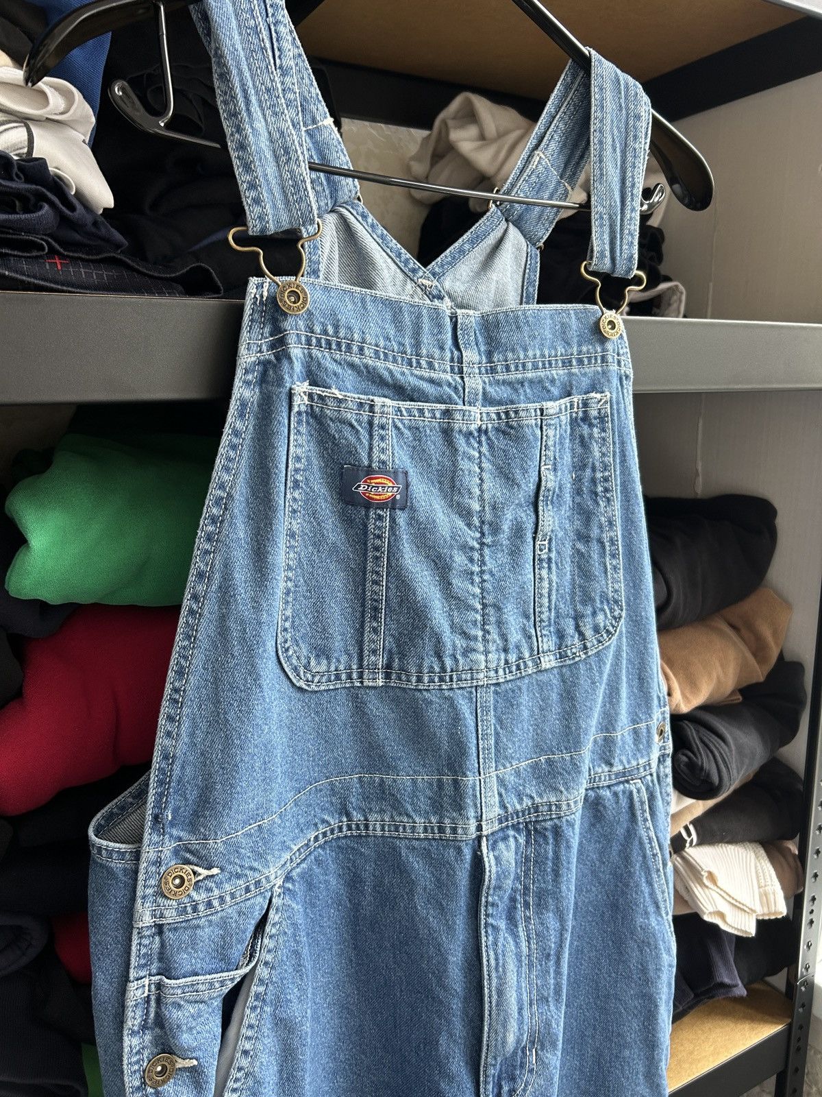 Dickies × Vintage Dickies jeans worker suit bib overalls mens Size M Size US 32 / EU 48 - 4 Thumbnail