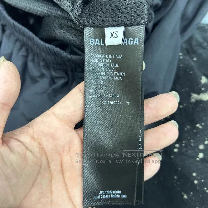 Balenciaga Balenciaga size XS Color-block Racing Wide Leg Nylon Pants Size US 27 - 5 Thumbnail