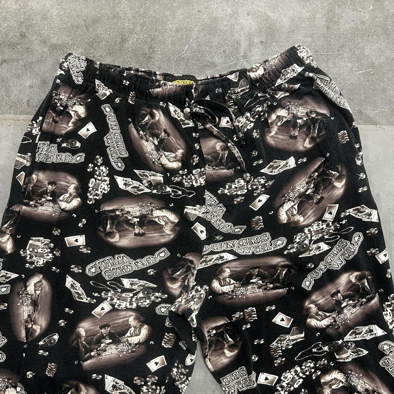 Japanese Brand × Vintage Vintage Y2K Baggy The Three Stooges Dunces Wild Sweatpants! Size US 34 / EU 50 - 4 Thumbnail