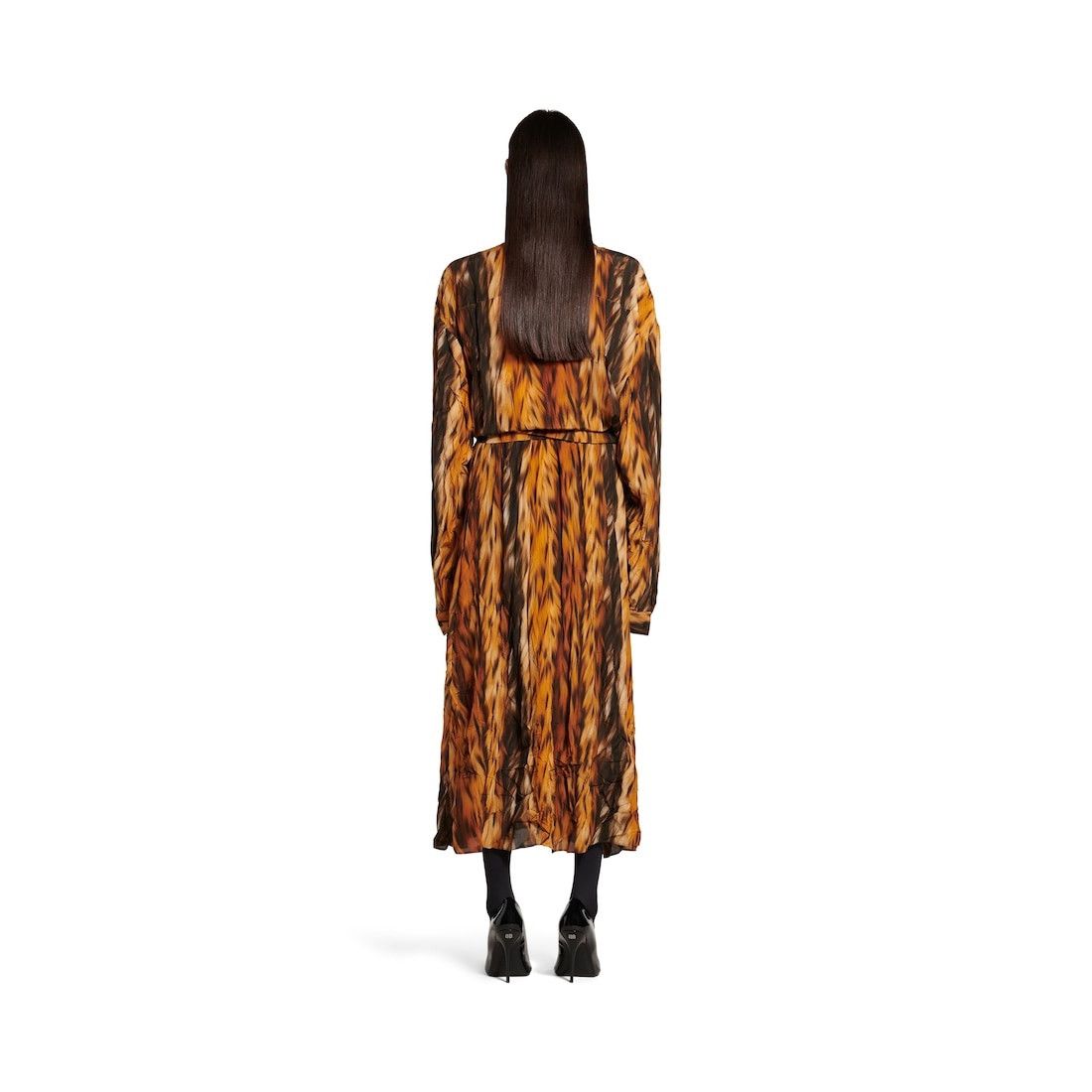 Balenciaga o1tr1nto0426 Knotted Dress in Brown Size L / US 10 / IT 46 - 4 Thumbnail
