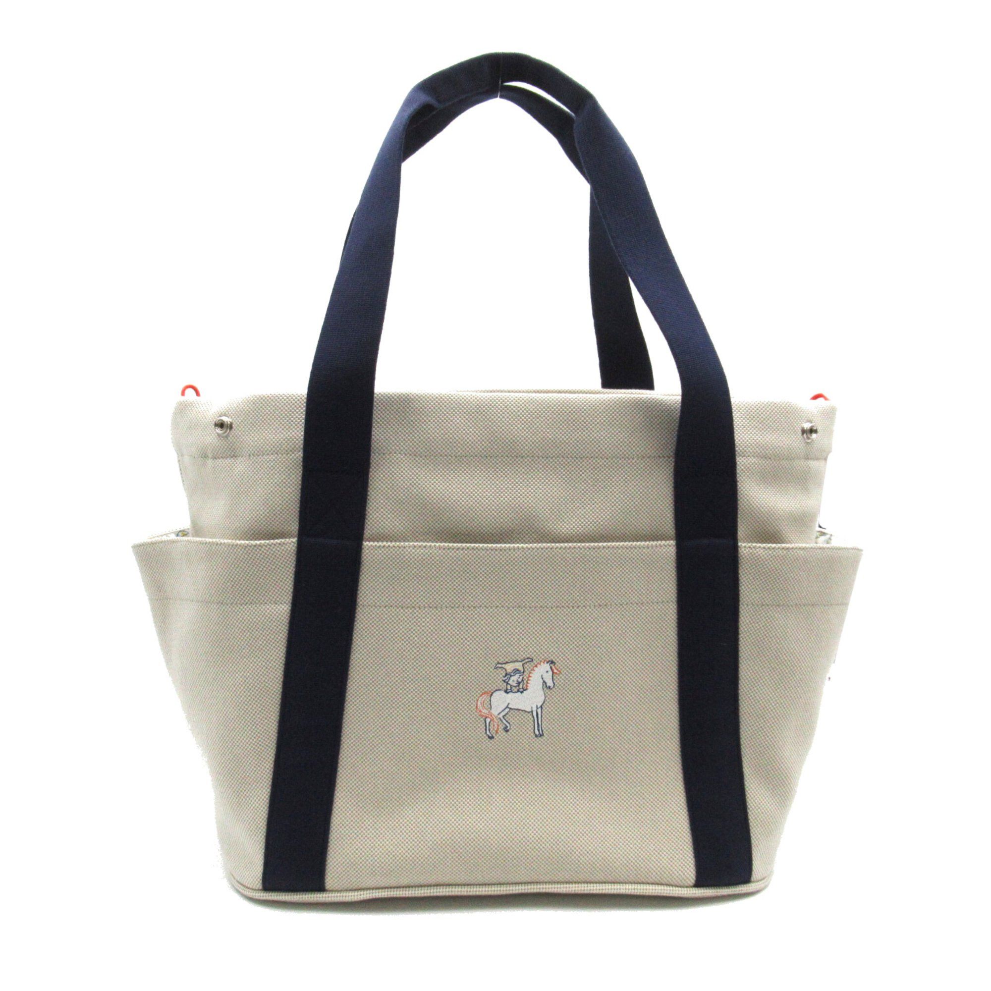 image of Hermes Mother Bag Beige Natural Canvas, Women's