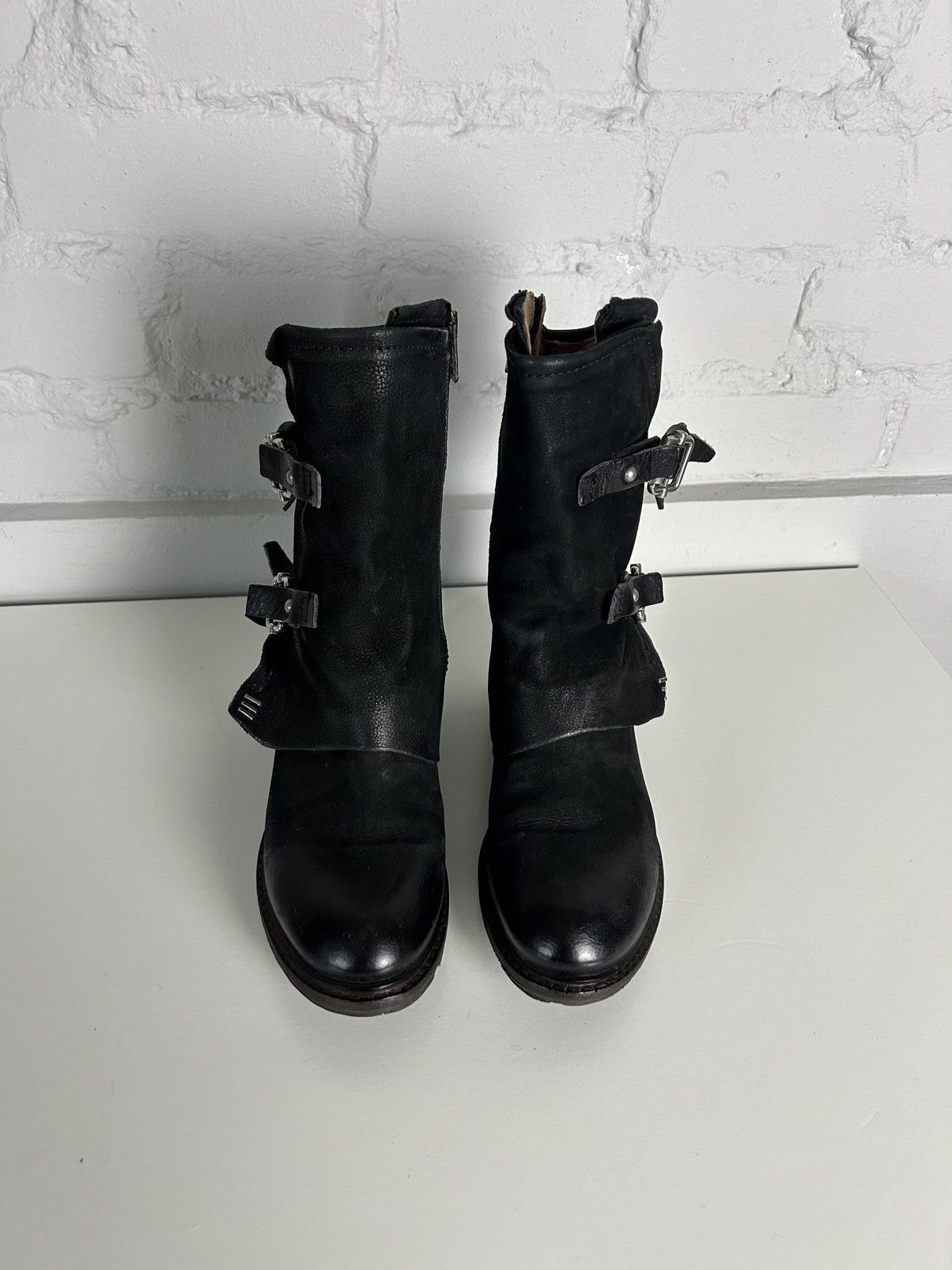 Japanese Brand So sick leather AS 98 biker boots Size US 6.5 / IT 36.5 - 3 Thumbnail