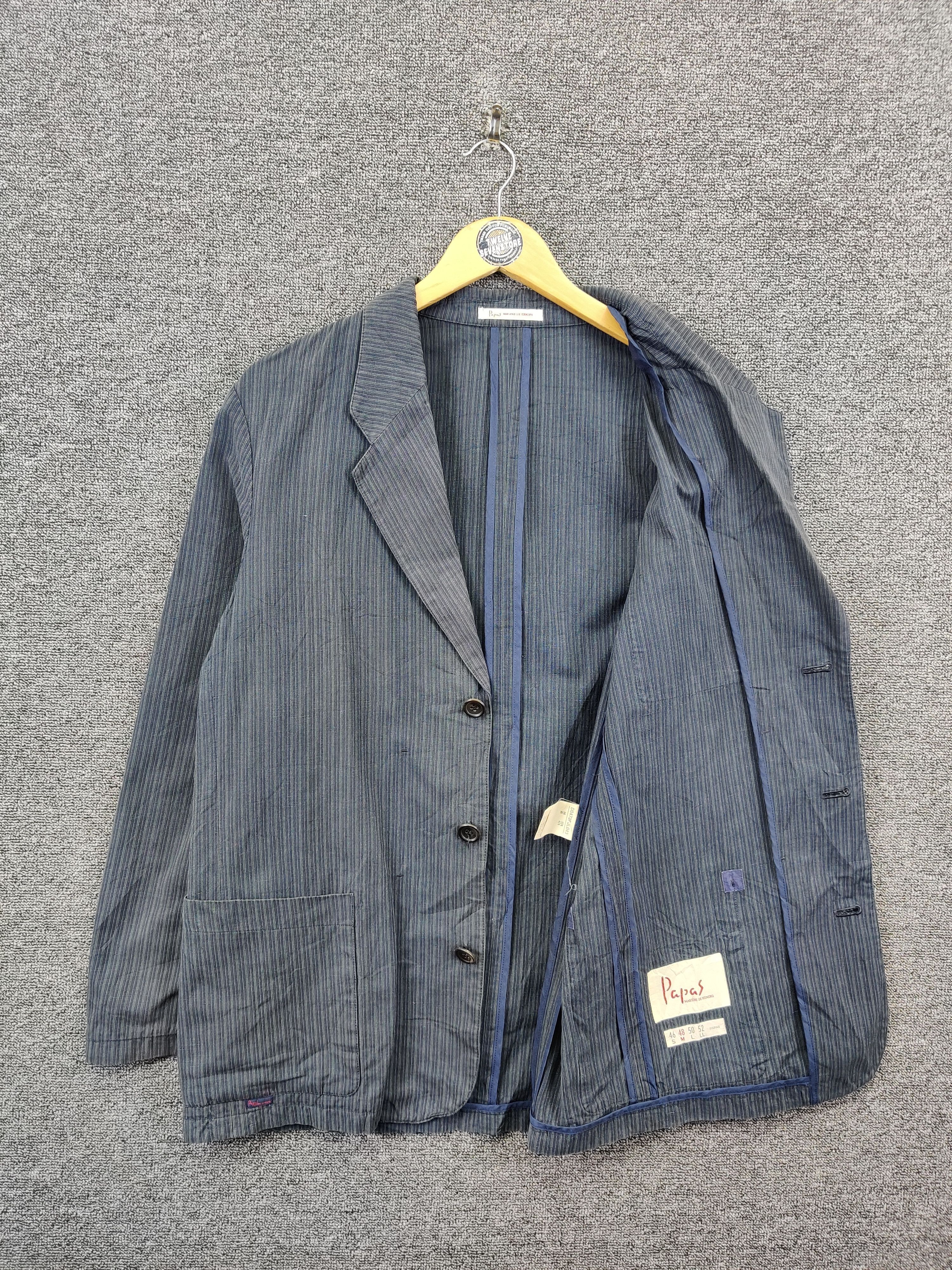 Japanese Brand Vintage Papas Maniere De Heming Blazer Jacket Suit Size US M / EU 48-50 / 2 - 7 Thumbnail
