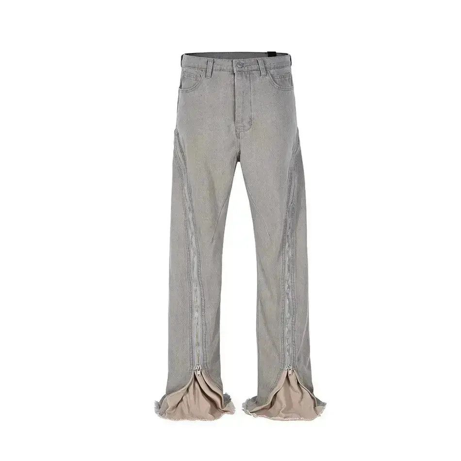 Japanese Brand Streetwear Baggy Zipper Jeans Pants y2k Size US 34 / EU 50 - 2 Thumbnail