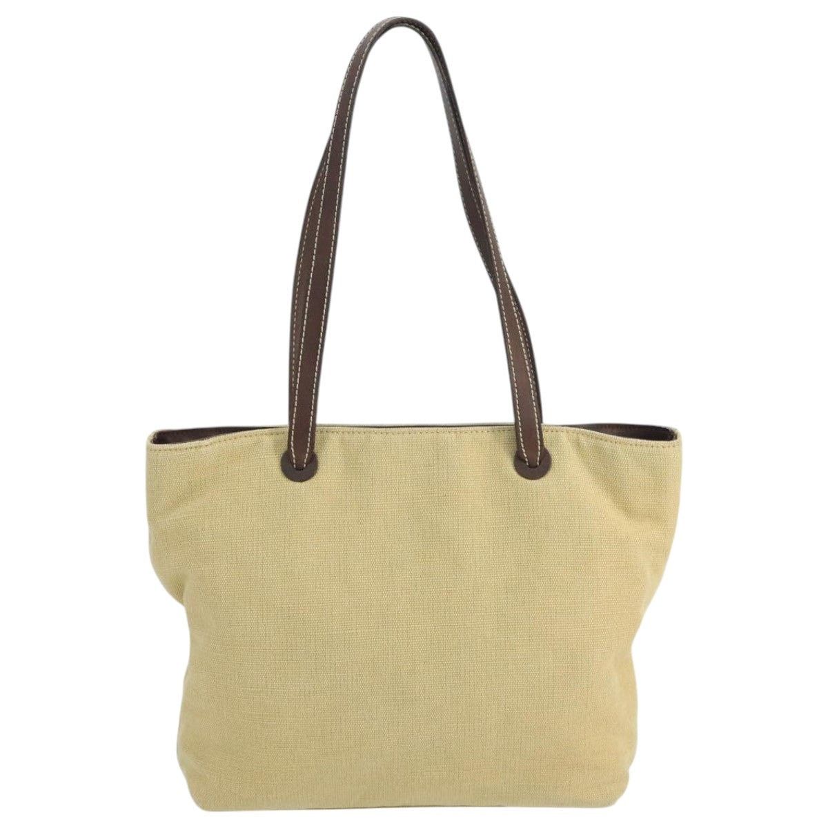 Chanel CHANEL Coco Mark Tote Bag Canvas Beige CC Size ONE SIZE - 2 Thumbnail