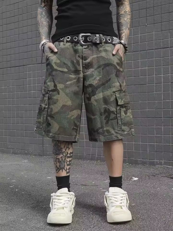 VIBE DRIP cargo Camo shorts jorts RETRO Size US 31 - 7 Thumbnail