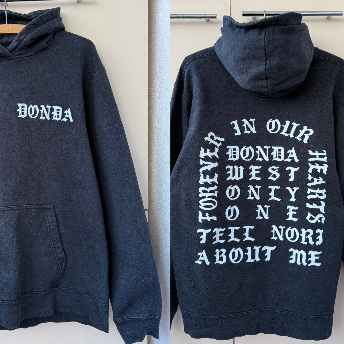 Other Vintage Faded Donda Hoodie Kanye West Album Black Size US L / EU 52-54 / 3 - 1 Thumbnail