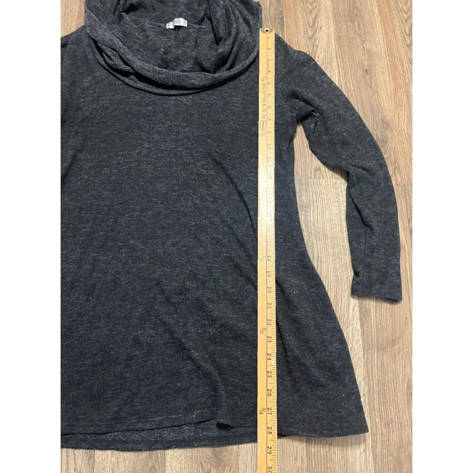 Vintage Doublju Sweater Shirt Women's XL Black Long Sleeve Turtleneck Pullover Casual Knit, Regular Fit, Solid, Fall Spring Summer, Womens Size XL / US 12-14 / IT 48-50 - 6 Thumbnail