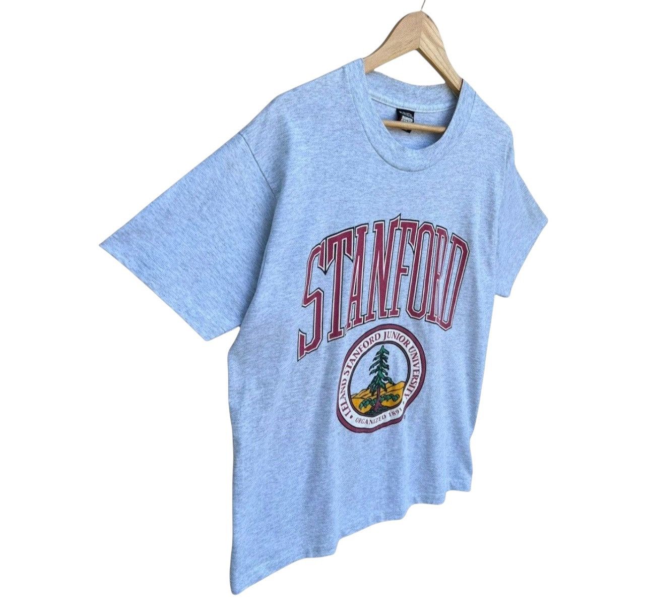 Vintage Vintage 90s Stanford University Collage Tee Made In Usa Size US XL / EU 56 / 4 - 3 Thumbnail