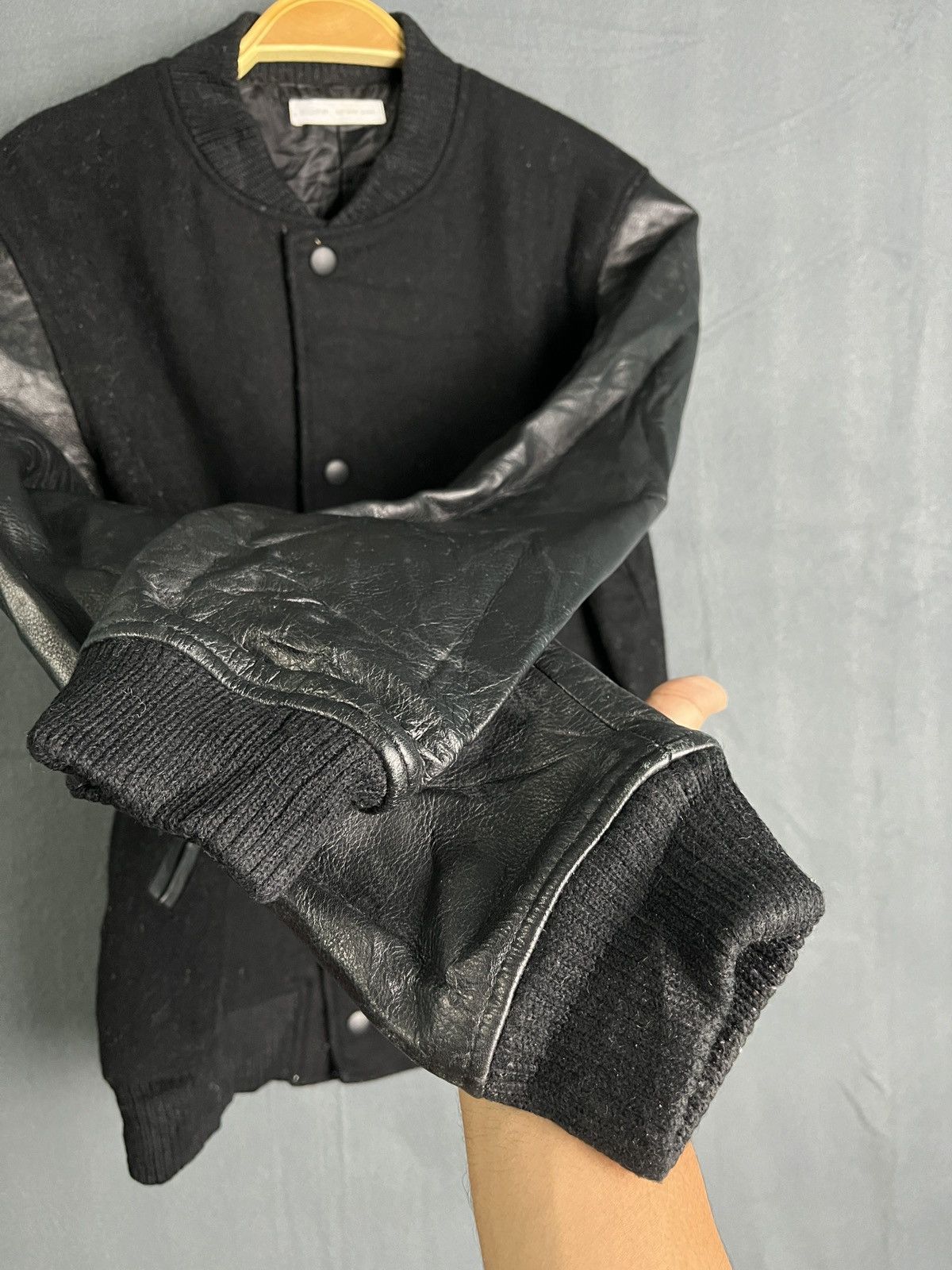 Genuine Leather × Japanese Brand Supp. Wool Leather Varsity Jacket Size S / US 4 / IT 40 - 6 Thumbnail