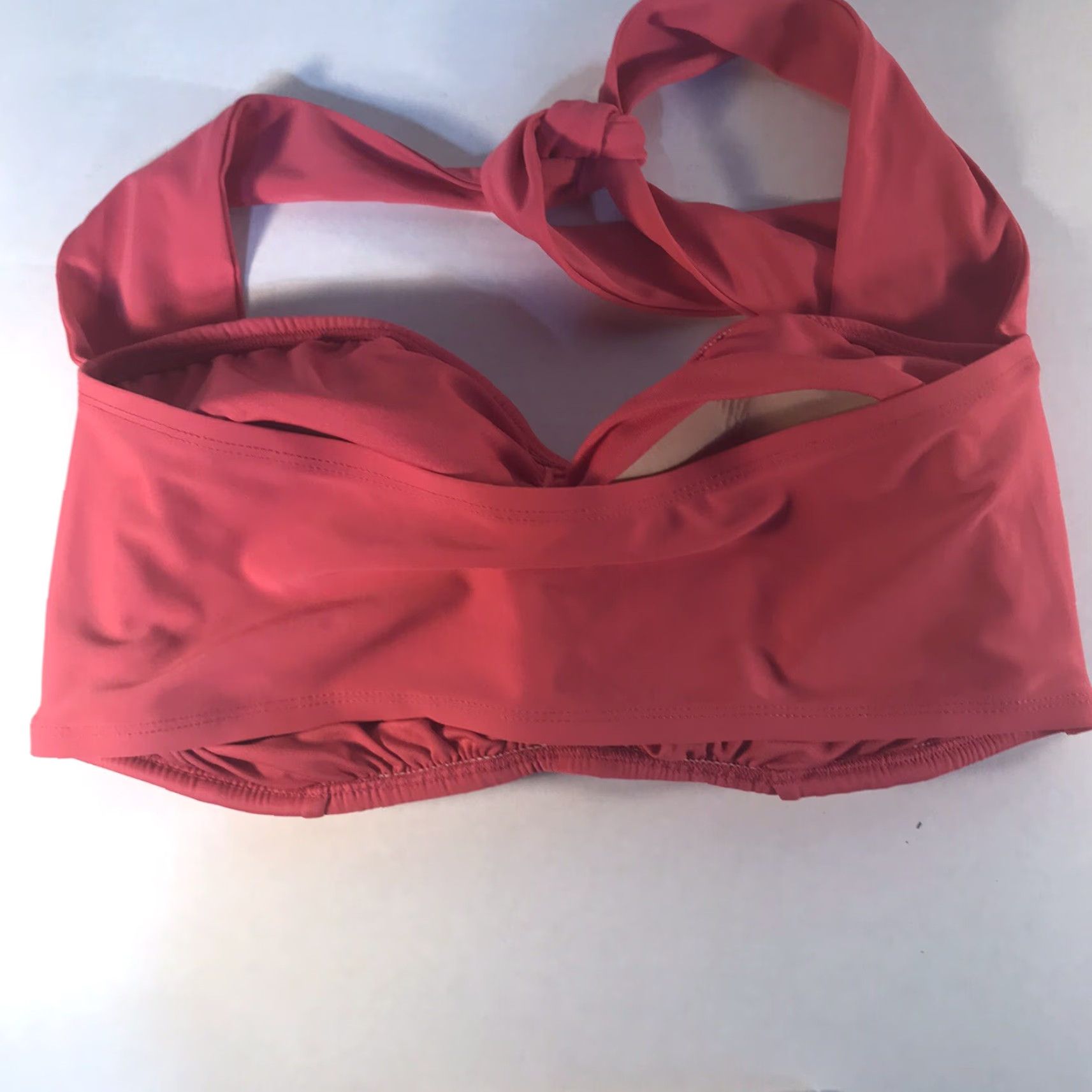 Forever 21 Forever 21 Pink Halter Bandeau Swim Top Womens 1X DD Adjustable Padded Stretch Beachwear Size XL / US 12-14 / IT 48-50 - 2 Thumbnail