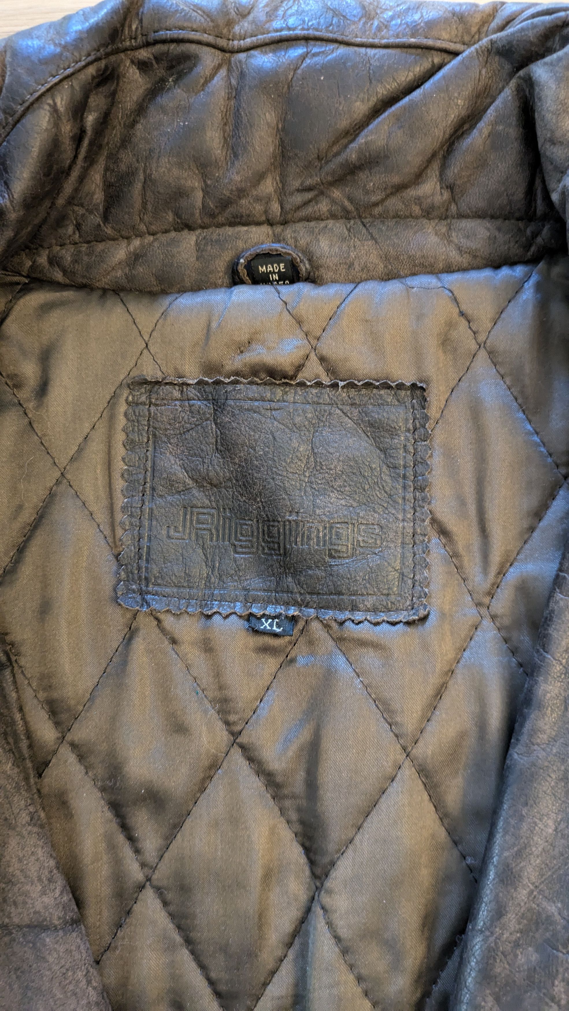 Vintage Genuine Leather Faded Brown Bomber Jacket Size US XL / EU 56 / 4 - 5 Thumbnail