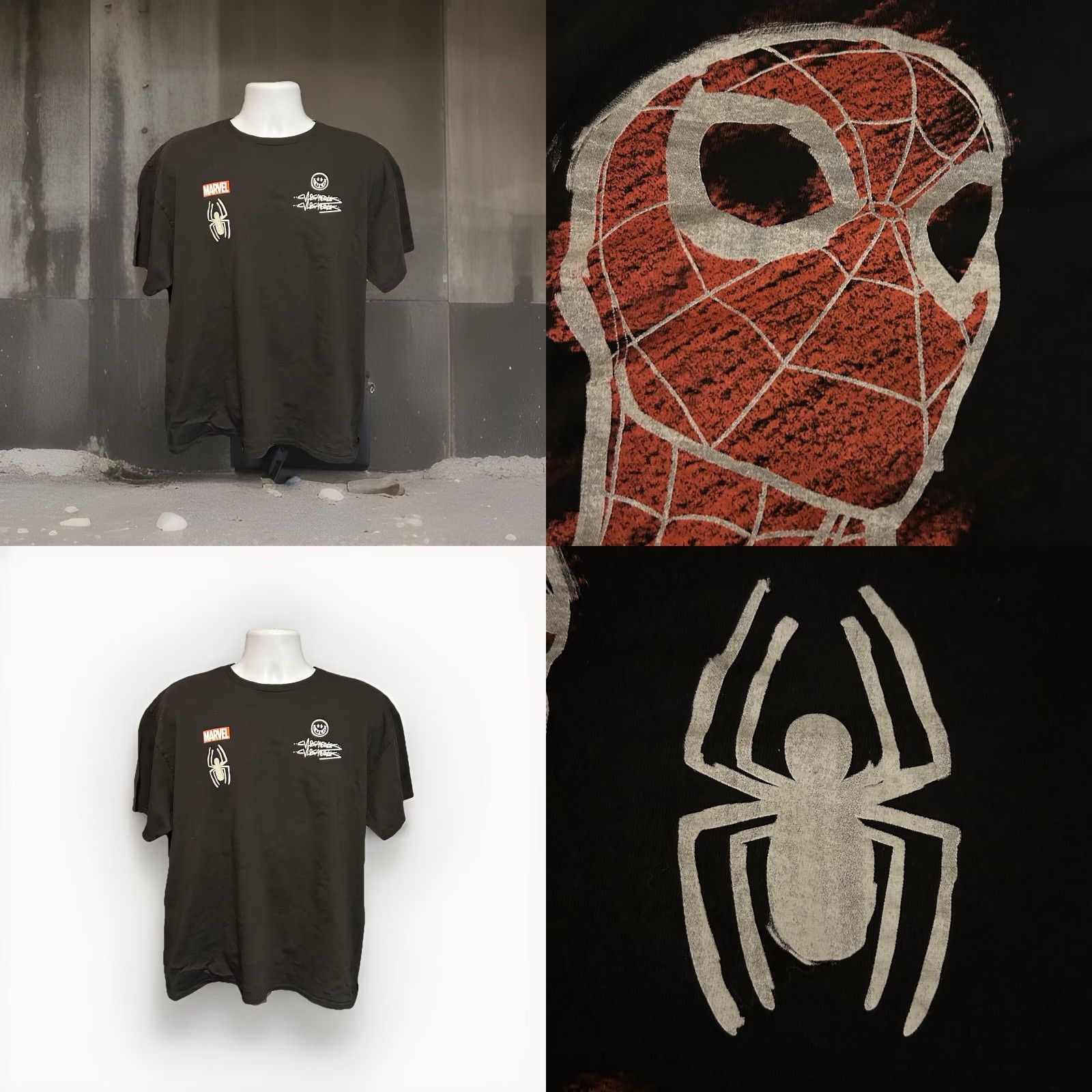 Vintage VINTAGE: No Marvel Spider-Man Shirt Men XL Black Short Sleeve Crew Neck Logo Graphic Tee - Size US XL / EU 56 / 4 - 8 Thumbnail