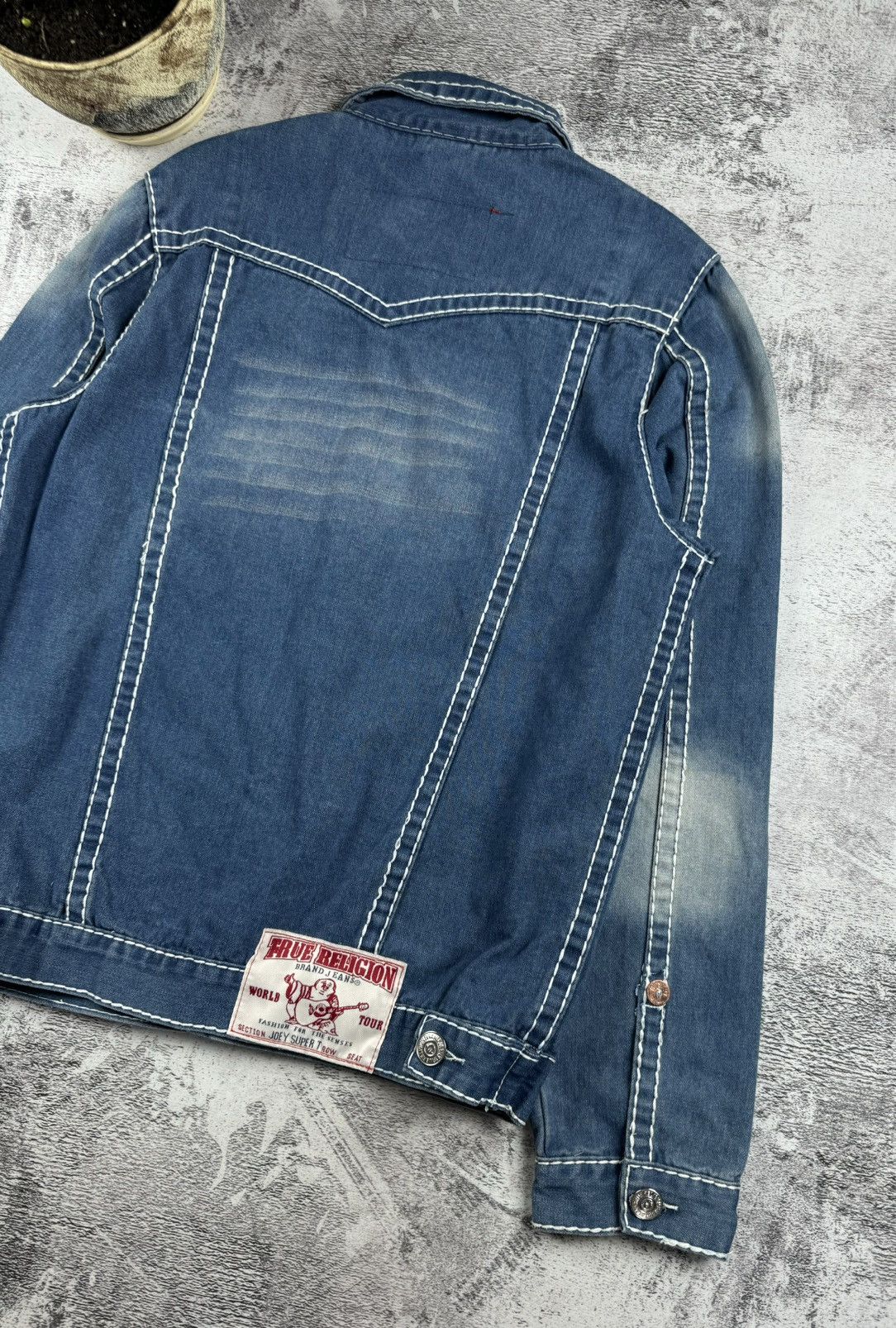 True Religion True Religion Joey Super T Y2K Denim Jeans Chief Keef Jacket Size US XL / EU 56 / 4 - 18 Thumbnail