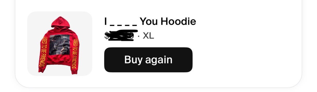 Other i ____ (love) you hoodie, @usedtobefriendsco Size US XL / EU 56 / 4 - 6 Thumbnail