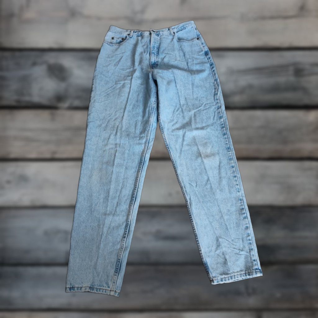 Eddie Bauer VINTAGE Eddie Bauer Women’s Jeans Size 18 Blue Denim High Rise Straight Fit 80s 90s Retro Size 40" / US 18 - 1 Thumbnail