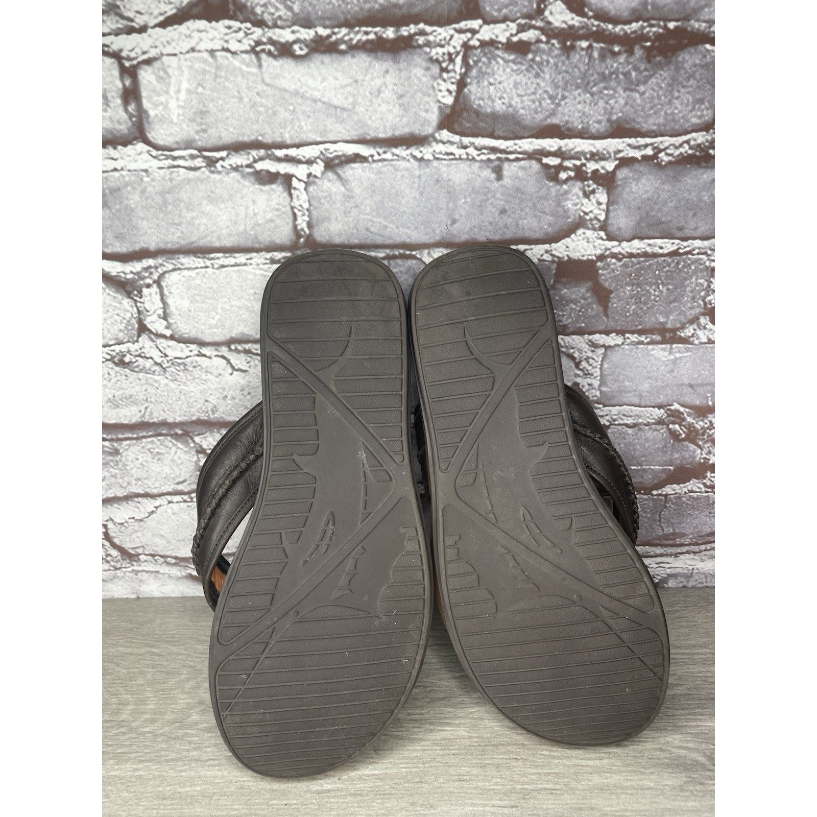 Tommy Bahama TOMMY BAHAMA RELAXOLOGY Jasper Brown Leather Synthetic FlipF Size US 10 / EU 43 - 23 Thumbnail