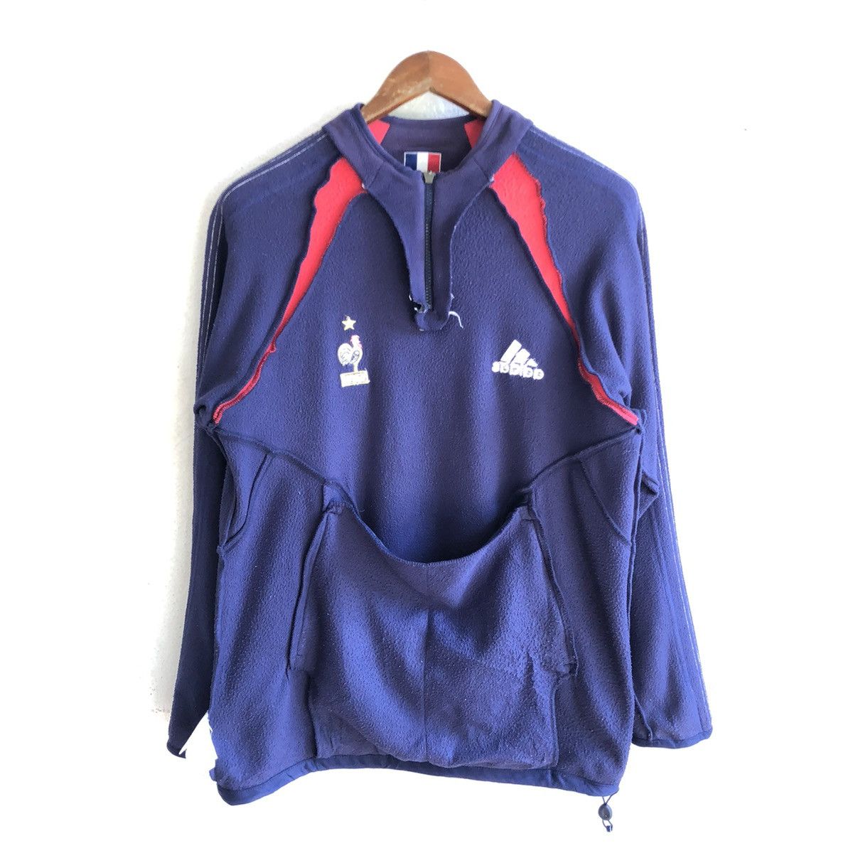 Adidas × Vintage vintage FRANCE FOOTBALL CLUB 2003 fleece Size US S / EU 44-46 / 1 - 4 Thumbnail