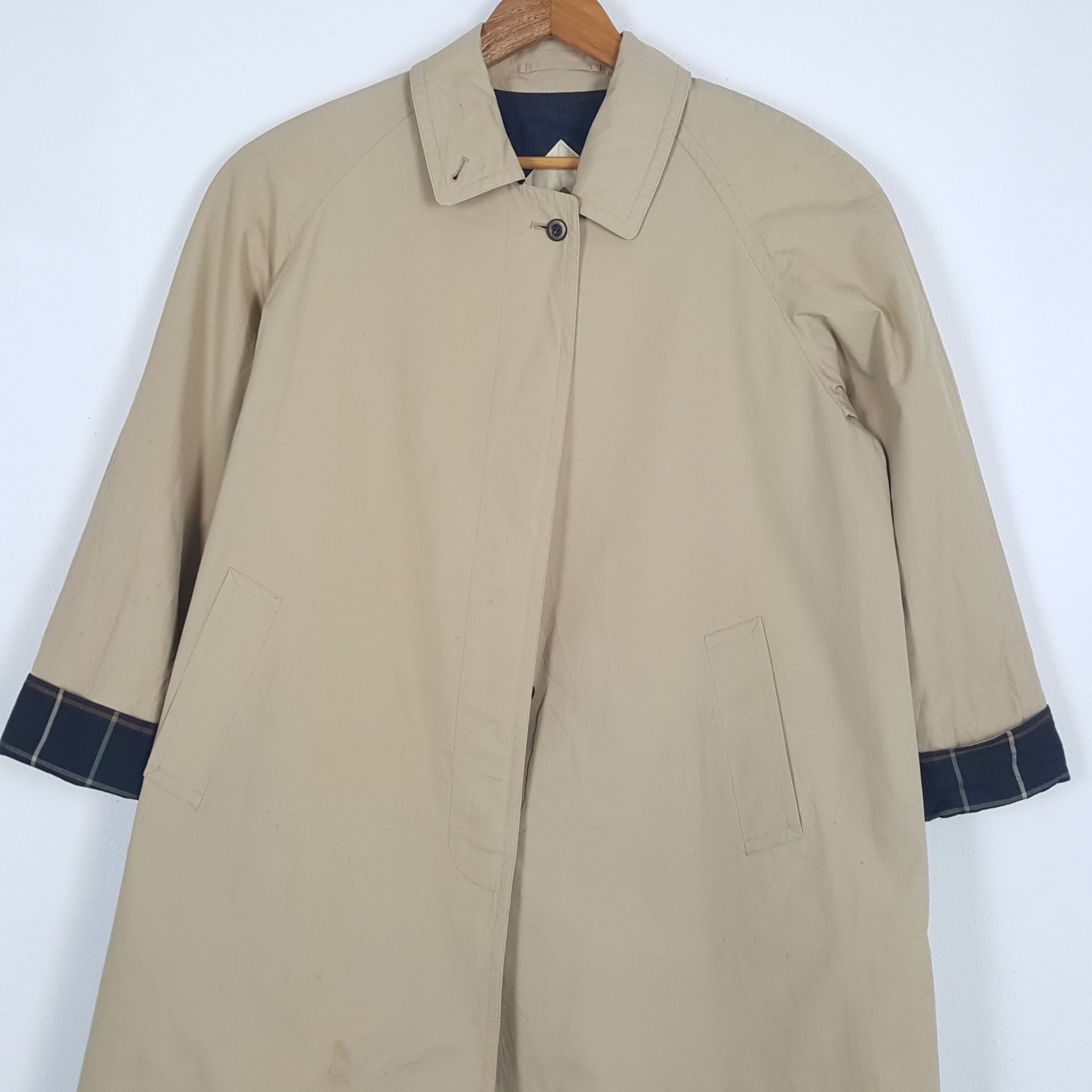 ジャケット・アウター Vintage Burberrys Trench Coat Nova Check Vintage Burberrys 52 Size Large Nova Check 90S Trench Beige