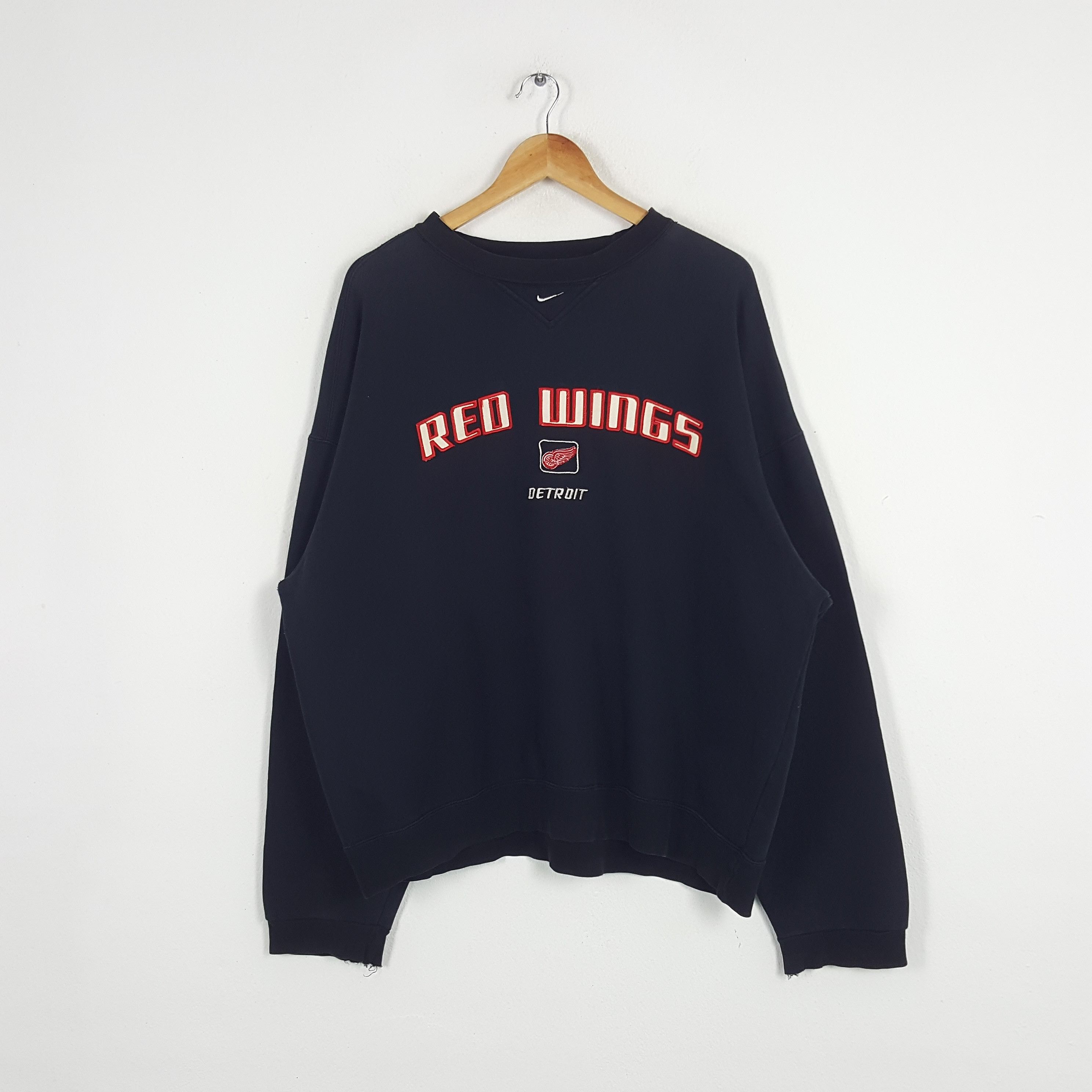 Nike × Red Wing × Vintage Vintage Nike Red Wings Hockey Ice Team NHL Sweatshirt Size US XXL / EU 58 / 5 - 1 Thumbnail