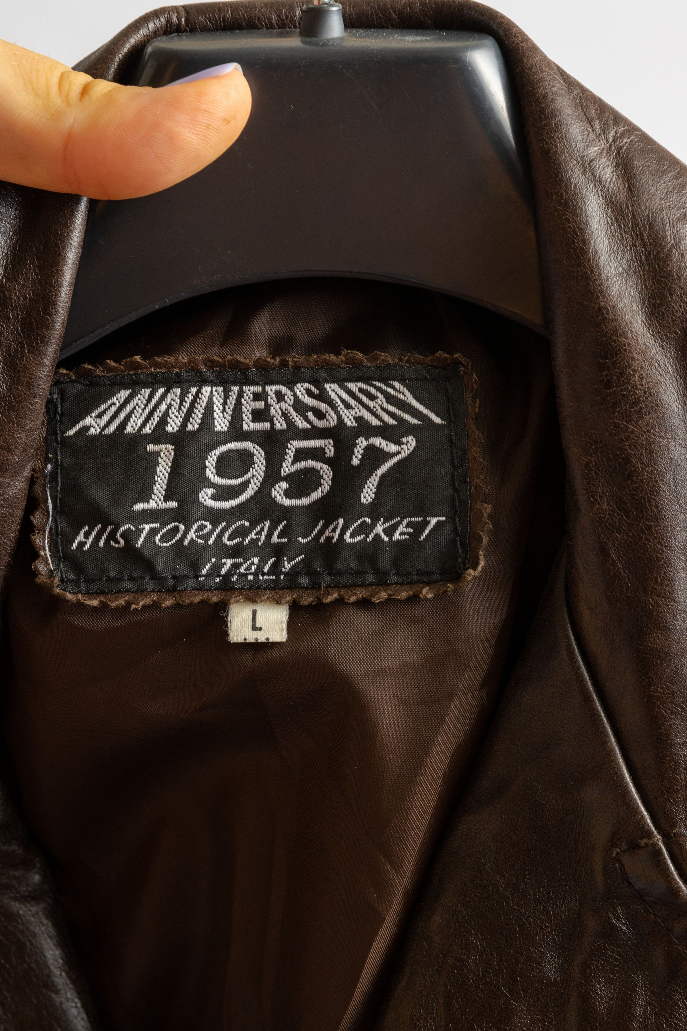 Vintage Leather Blazer Biker Outwear Autumn Coat 8711 Size L / US 10 / IT 46 - 8 Thumbnail