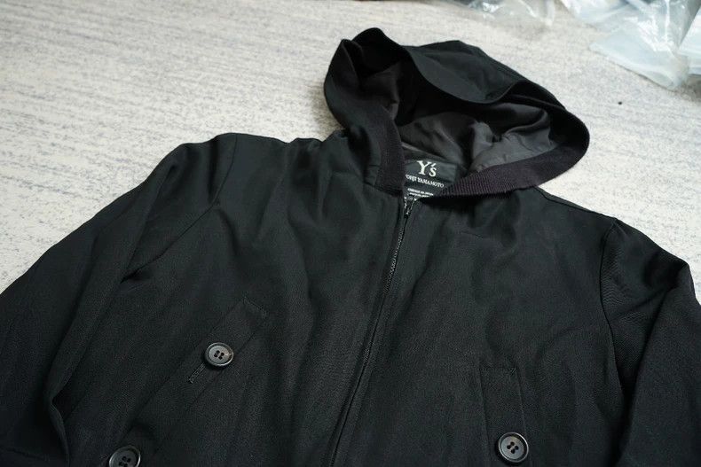 Yohji Yamamoto Yohji Yamamoto Yohji Yamamoto Hooded Wool Jacket Size US M / EU 48-50 / 2 - 4 Thumbnail