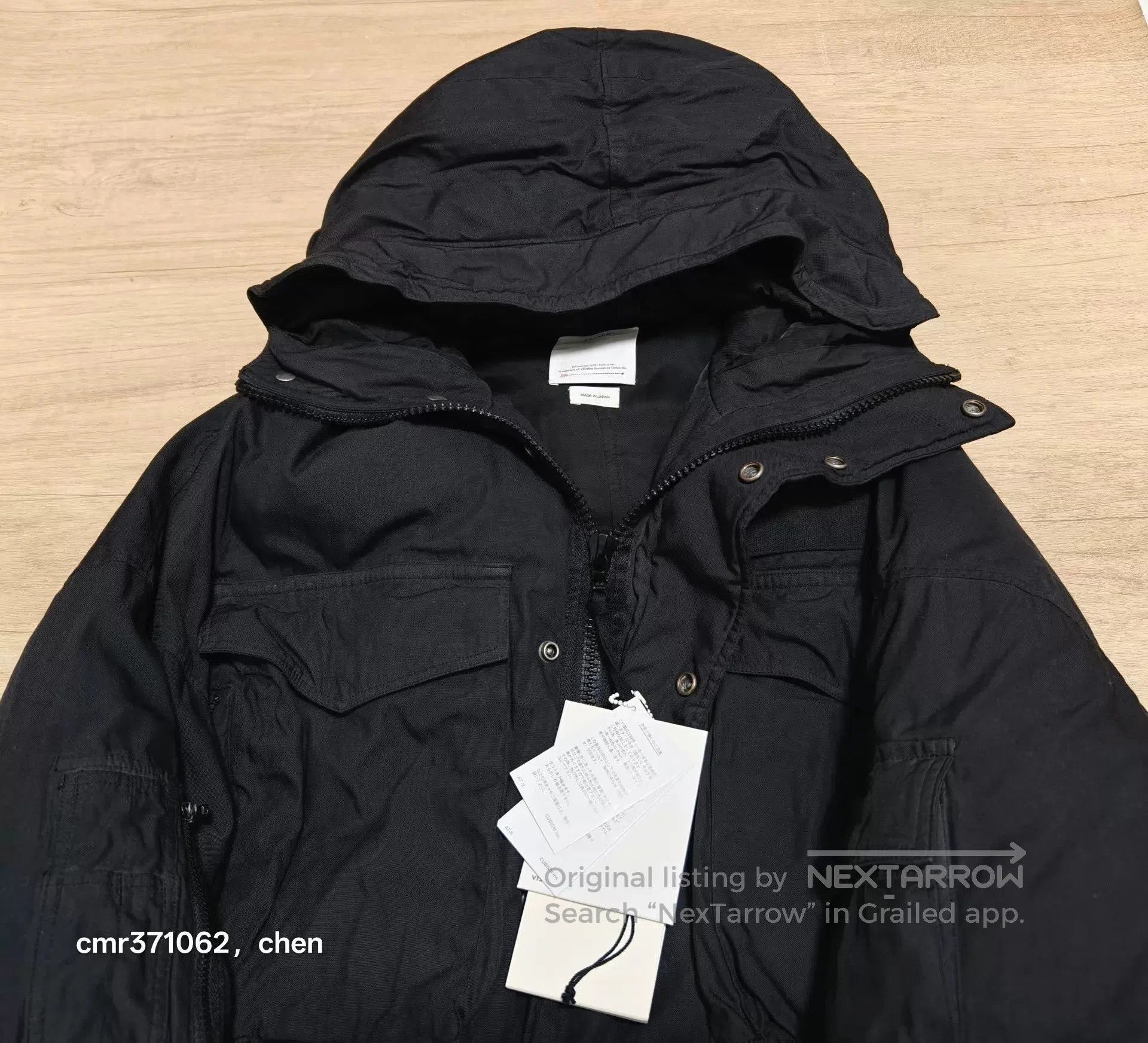 Visvim Black Hooded Parka with Multiple Pockets. Size US L / EU 52-54 / 3 - 2 Thumbnail