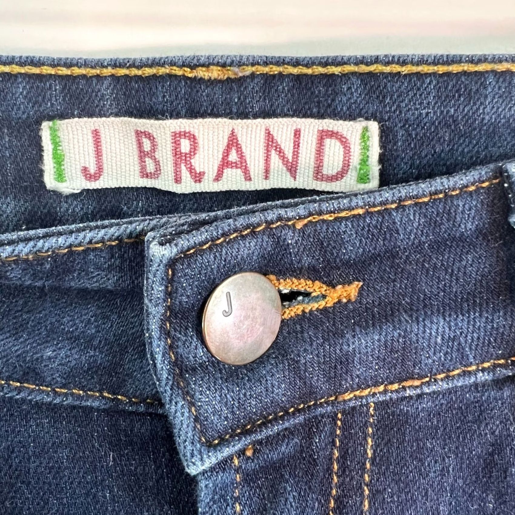 J Brand J Brand Womens Straight Jeans Blue Size 29 Regular Rise 30in Waist 33in Inseam 5-Pocket Denim Pants Capable of Machine Washable Size 29" - 5 Thumbnail