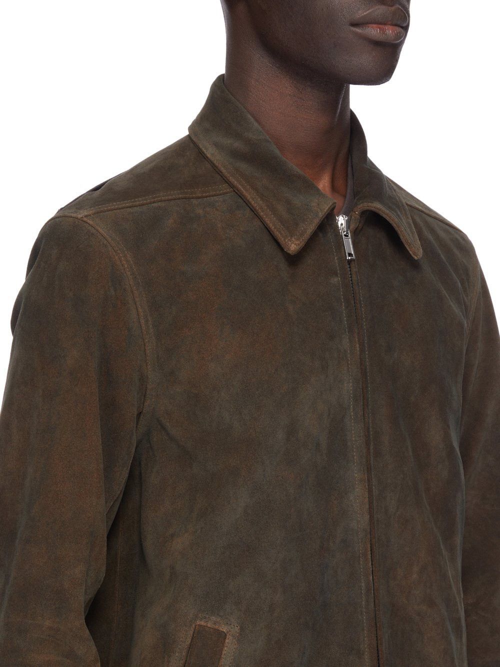 Rick Owens RICK OWENS FW25 CONCORDIANS RUNWAY BRAD JKT IN INDIGO SUEDE Size US L / EU 52-54 / 3 - 3 Thumbnail