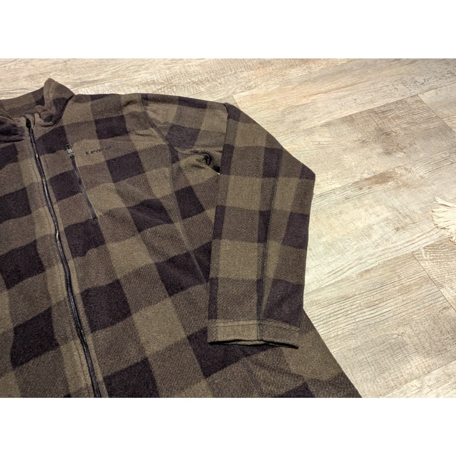 Vintage Everest Men’s Fleece Full Zip Plaid Jacket Dark Green & Black 2XL EUC Size US XXL / EU 58 / 5 - 3 Thumbnail