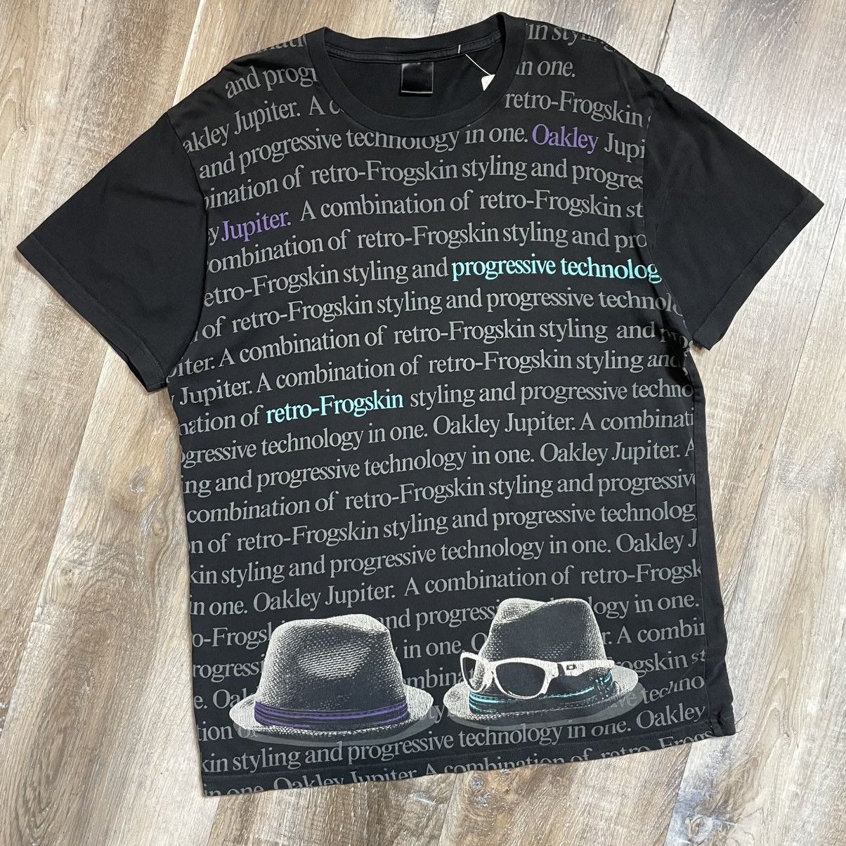 Oakley Oakley Vintage Frogskin All Over Print Tee Shirt Mens Large Size US L / EU 52-54 / 3 - 1 Thumbnail