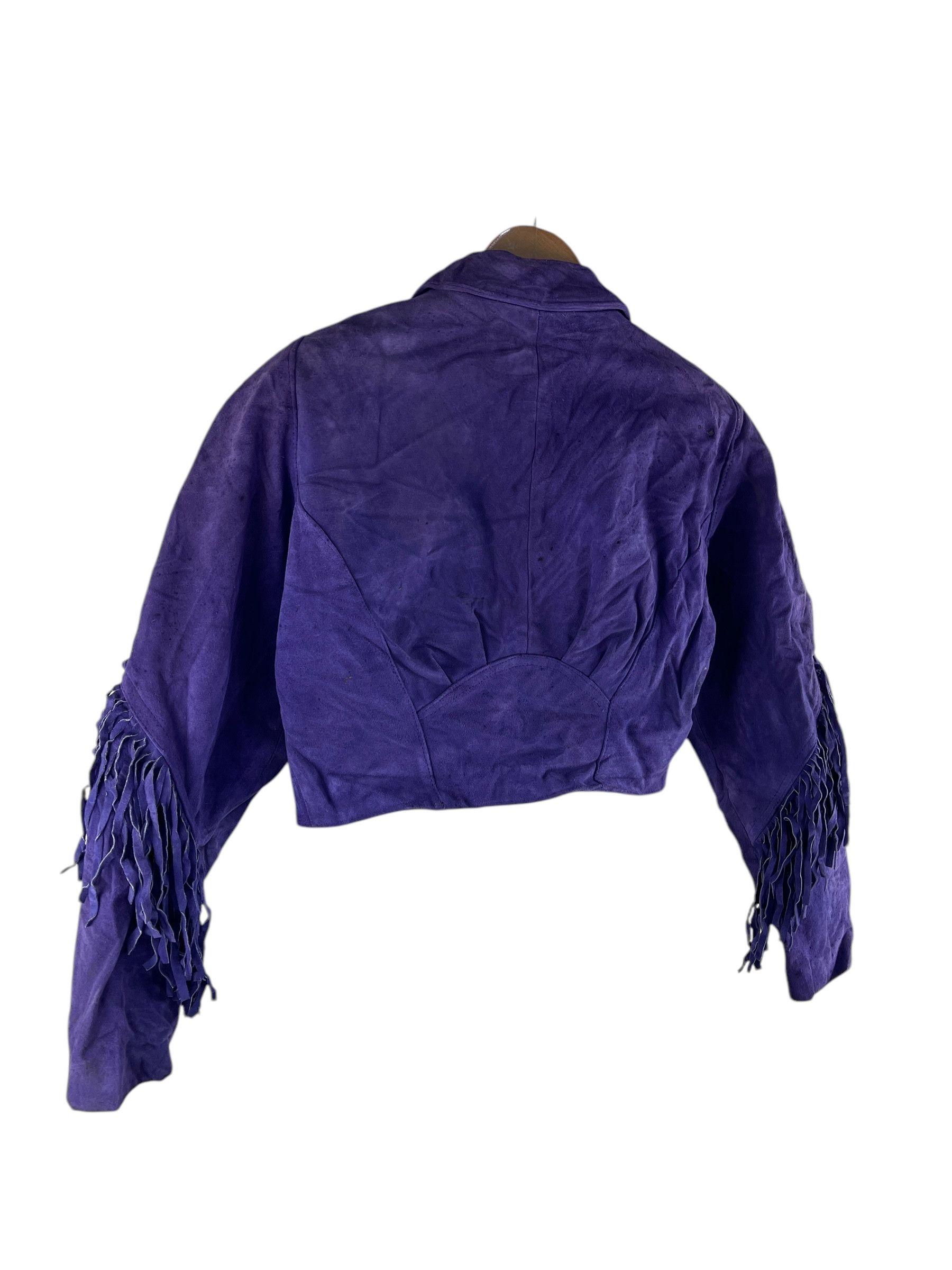 Phoenix Clothing Vintage Outerwear by Phoenix Suede Leather Cropped Jacket Size XS / US 0-2 / IT 36-38 - 6 Thumbnail