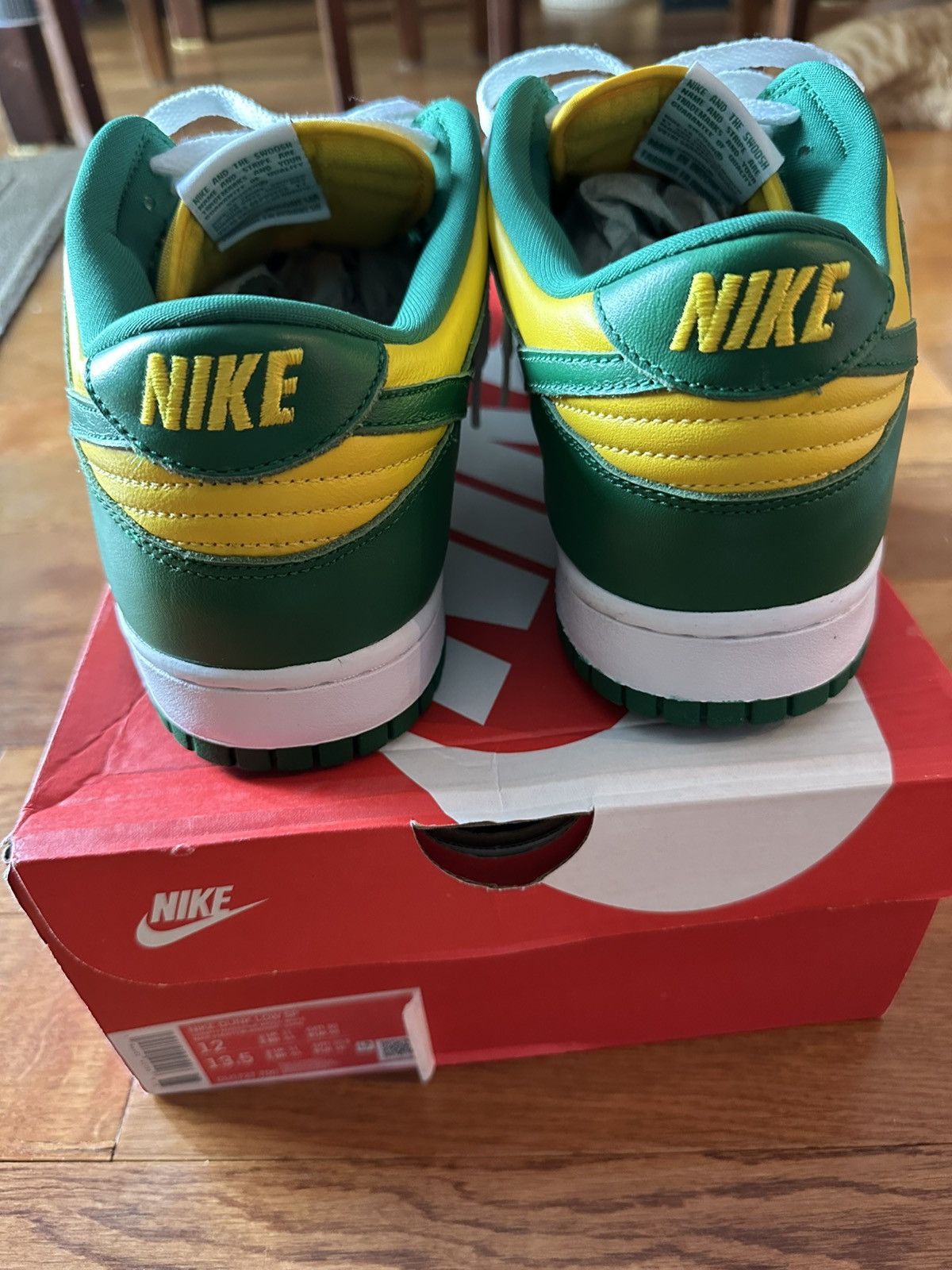 Nike Dunk Low Brazil Size US 12 / EU 45 - 5 Thumbnail